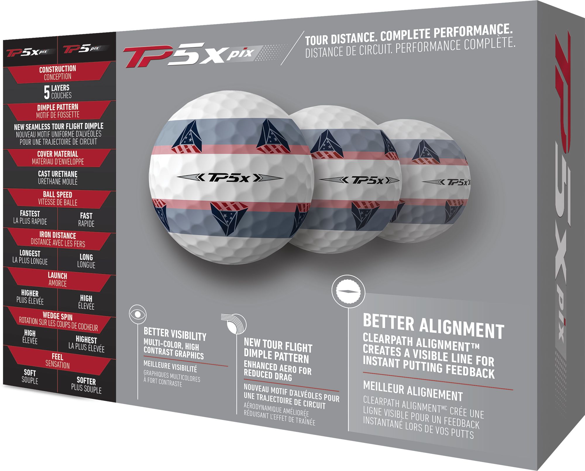 TaylorMade 2021 TP5x pix USA Golf Balls product image