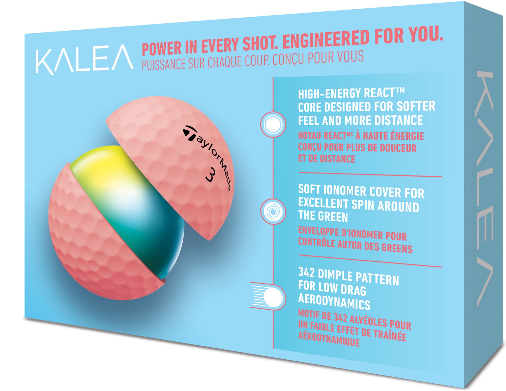 TaylorMade 2022 Kalea Peach Golf Balls product image