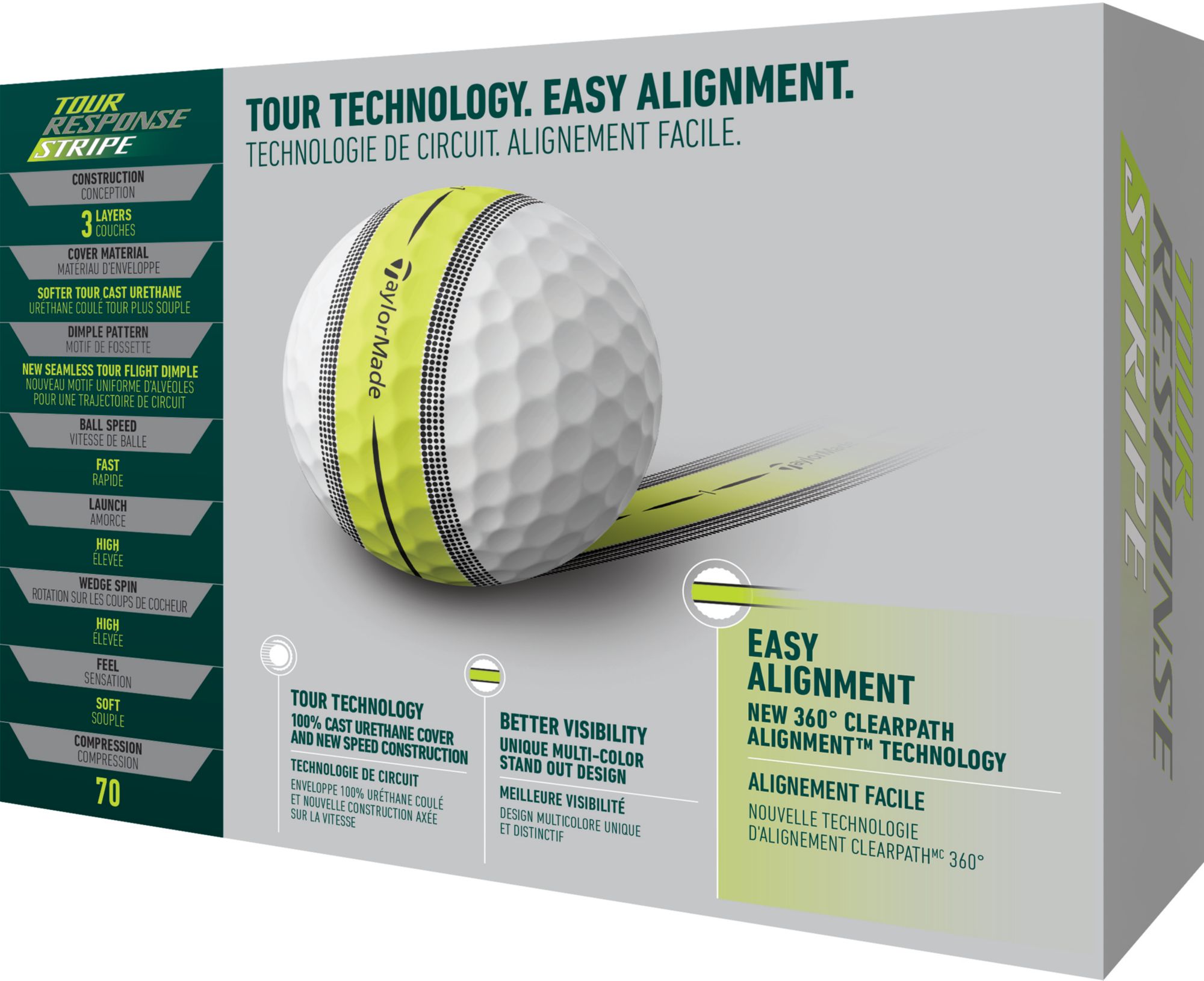 TaylorMade Tour Response Stripe Golf Balls product image