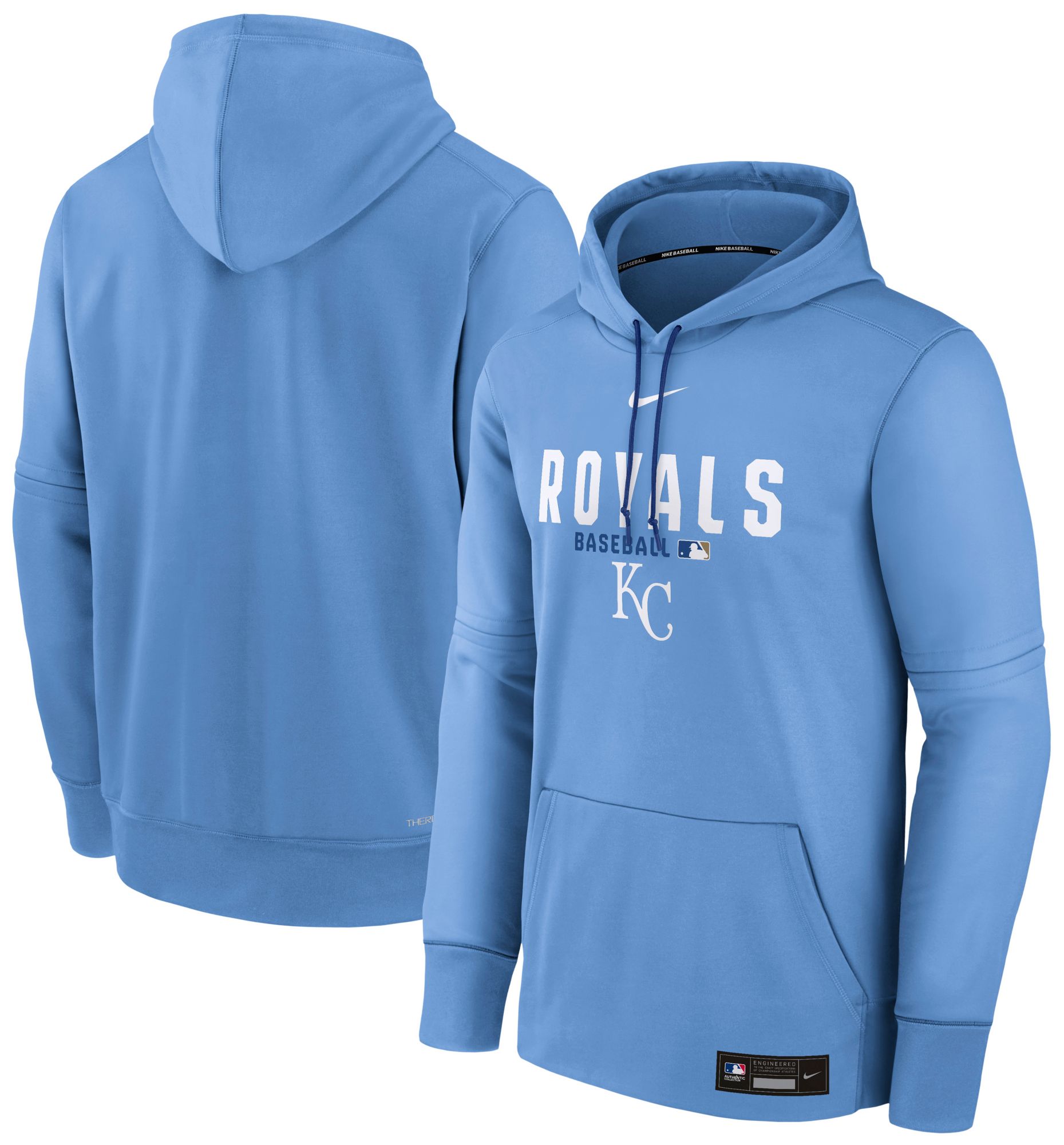 Nike Men's Kansas City Royals Blue Authentic Collection Therma Hoodie product image