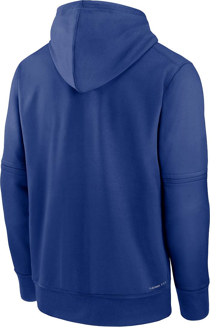 Dick's Sporting Goods Nike Men's Chicago Cubs Blue Therma-FIT Hoodie
