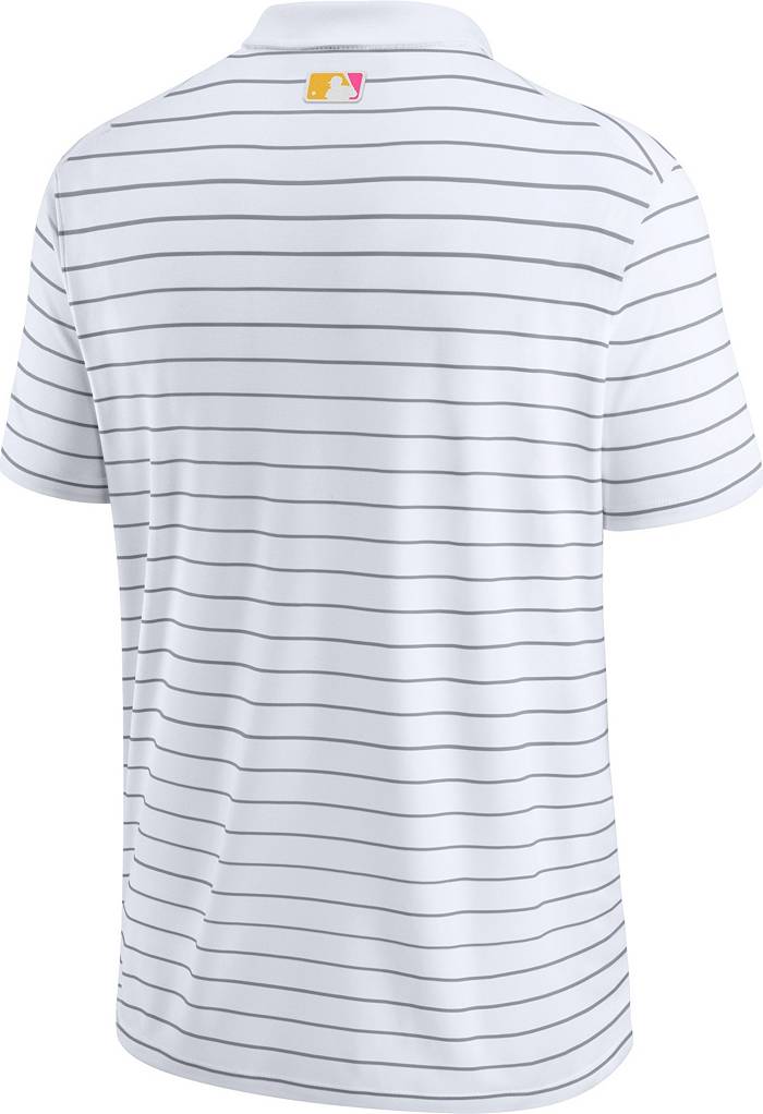 Nike Men's San Diego Padres City Connect Striped Polo T-Shirt