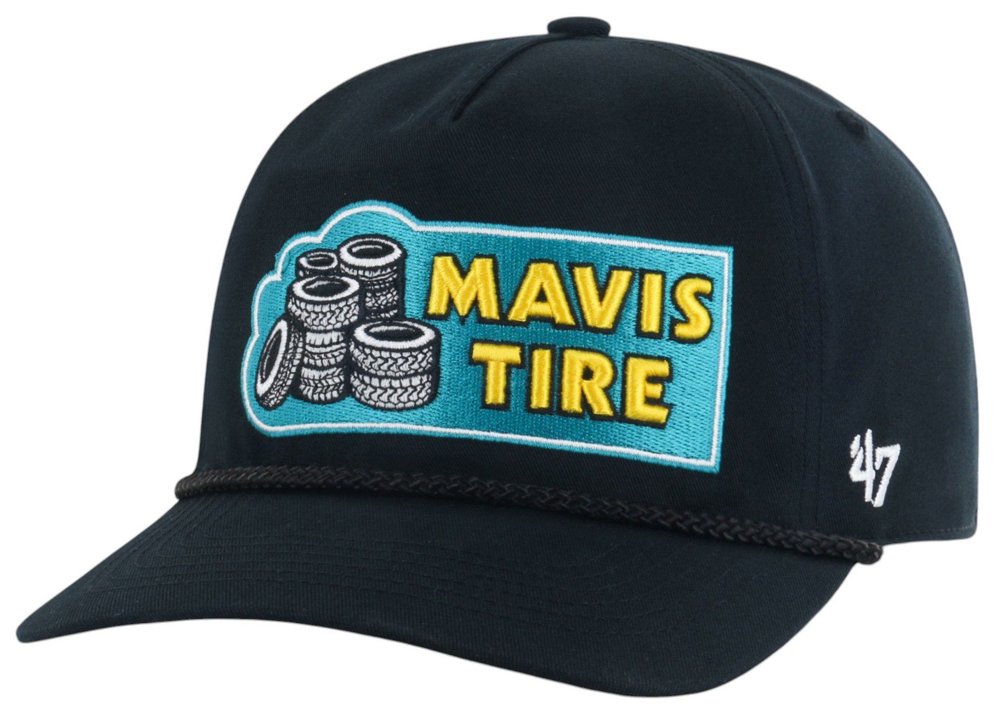 '47 Adult Nascar Denny Hamlin Black Rope Hitch Adjustable Hat product image