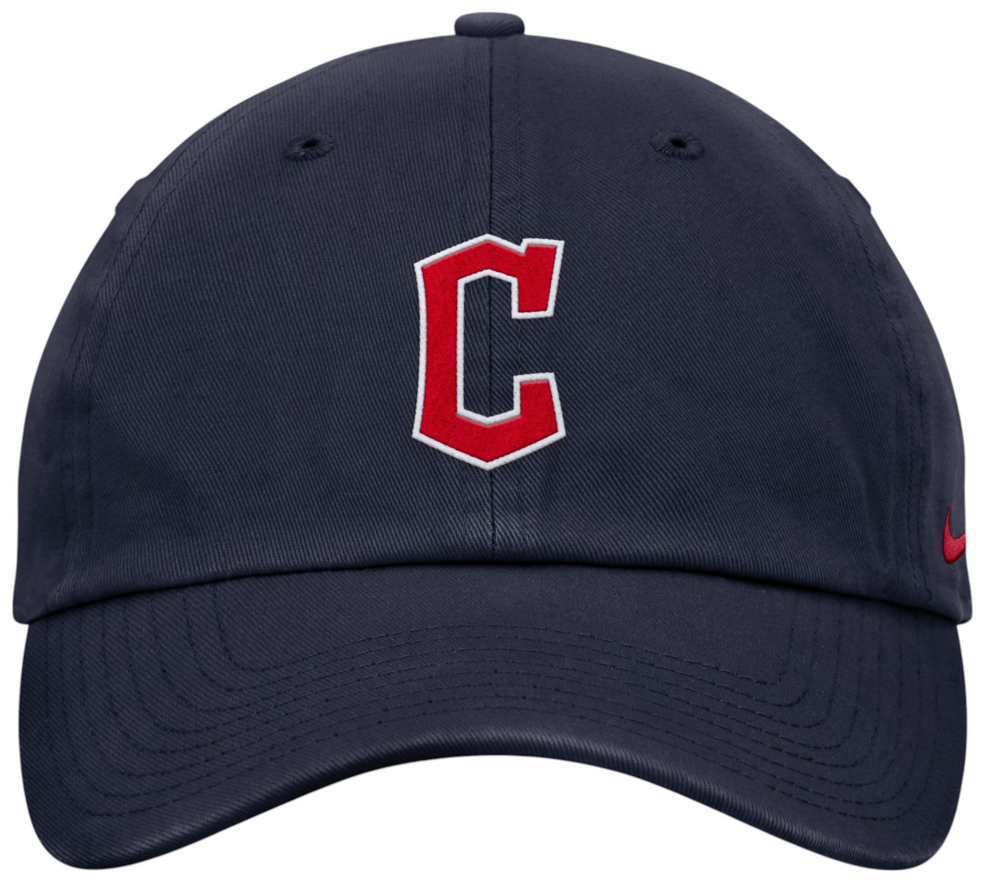 Nike Adult Cleveland Guardians Navy Evergreen Club Adjustable Hat product image