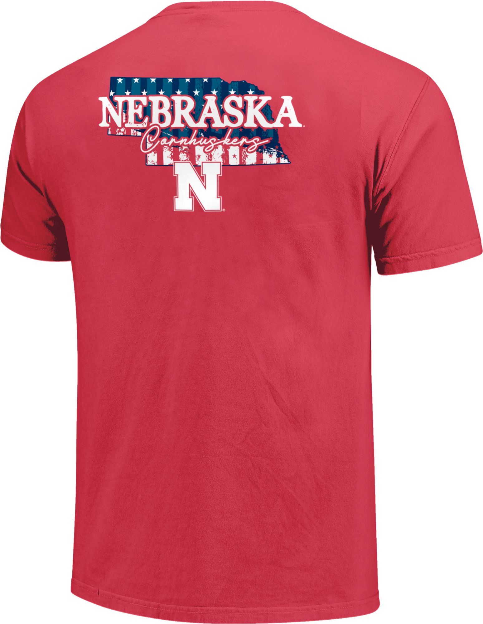 Image One Men's Nebraska Cornhuskers Scarlet Stars N Stripes T-Shirt product image
