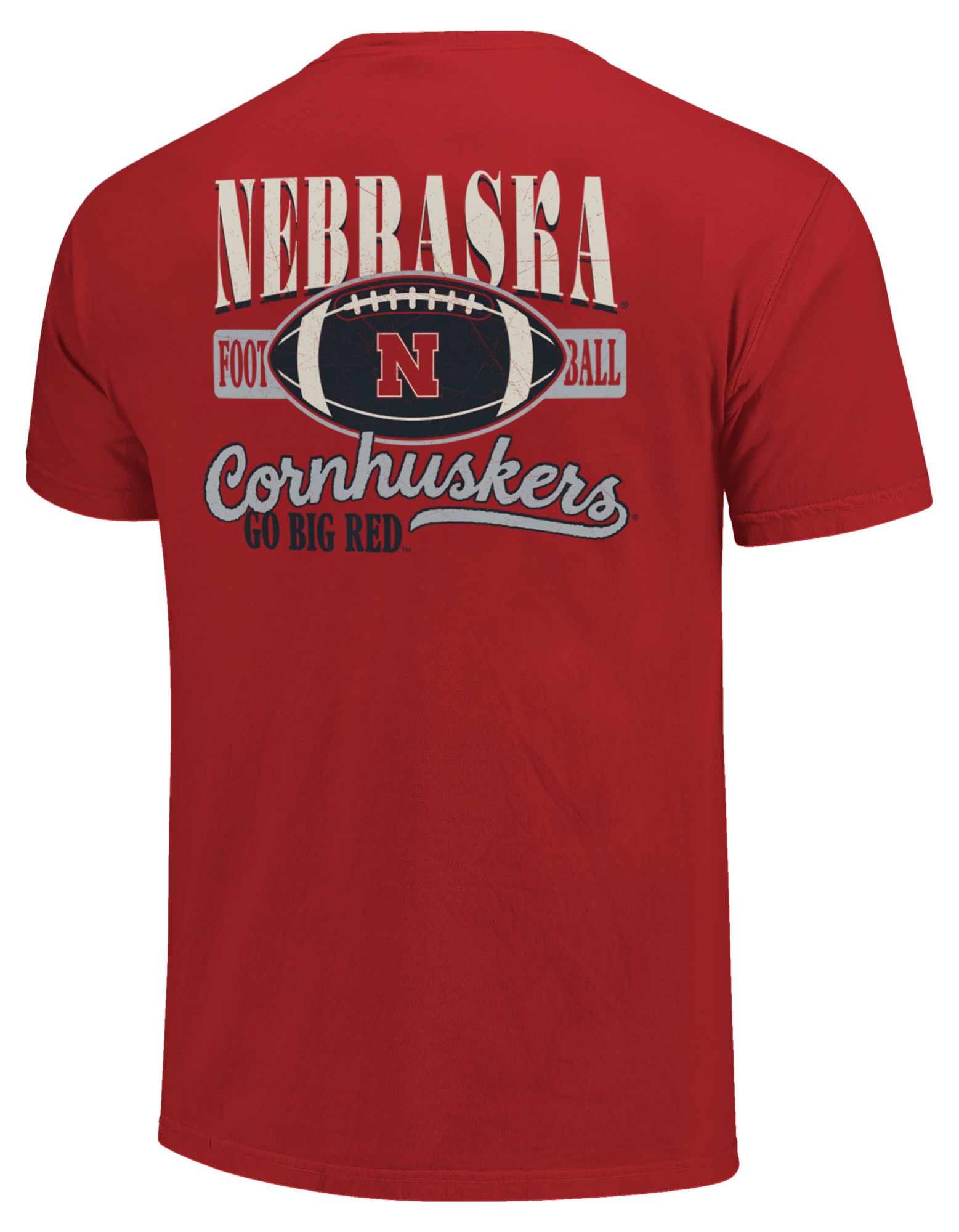 Image One Men's Nebraska Cornhuskers Red Arch Script T-Shirt product image