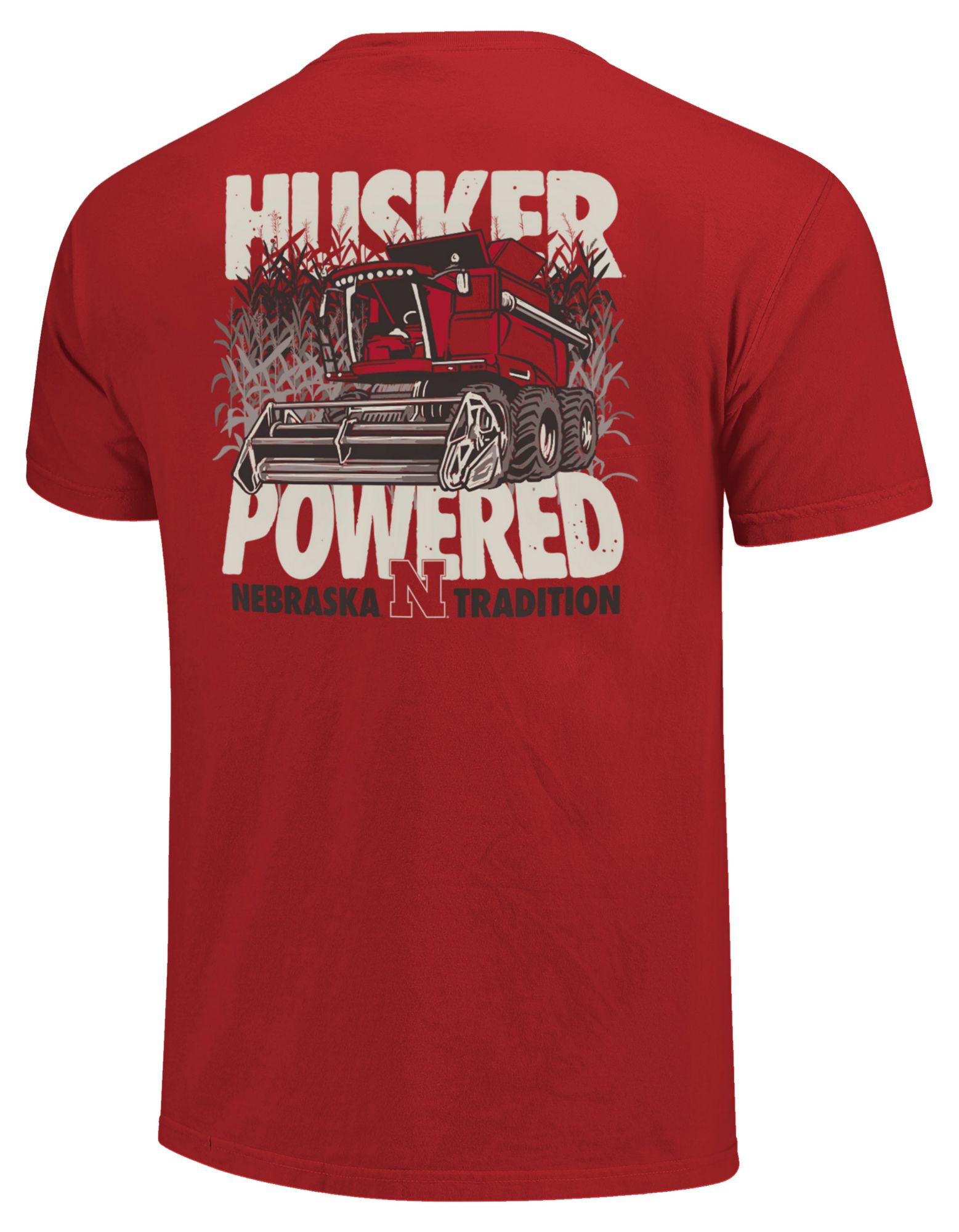 Image One Men's Nebraska Cornhuskers Red Cornfield Combine T-Shirt product image