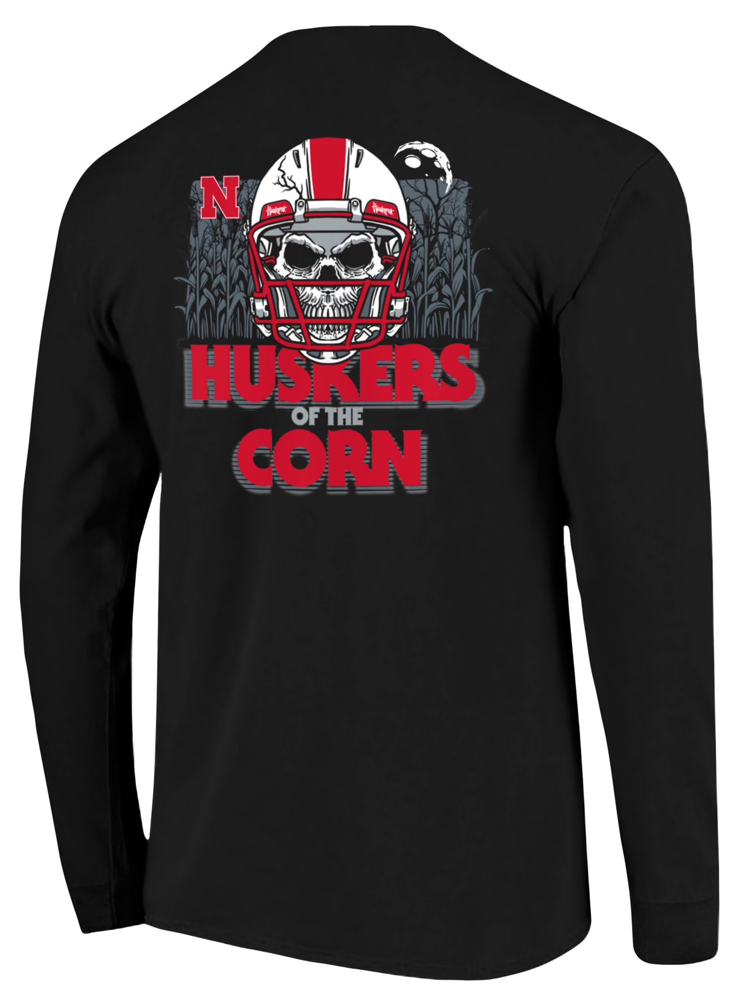 Image One Men's Nebraska Cornhuskers Black Huskers of the Corn Long Sleeve T-Shirt product image