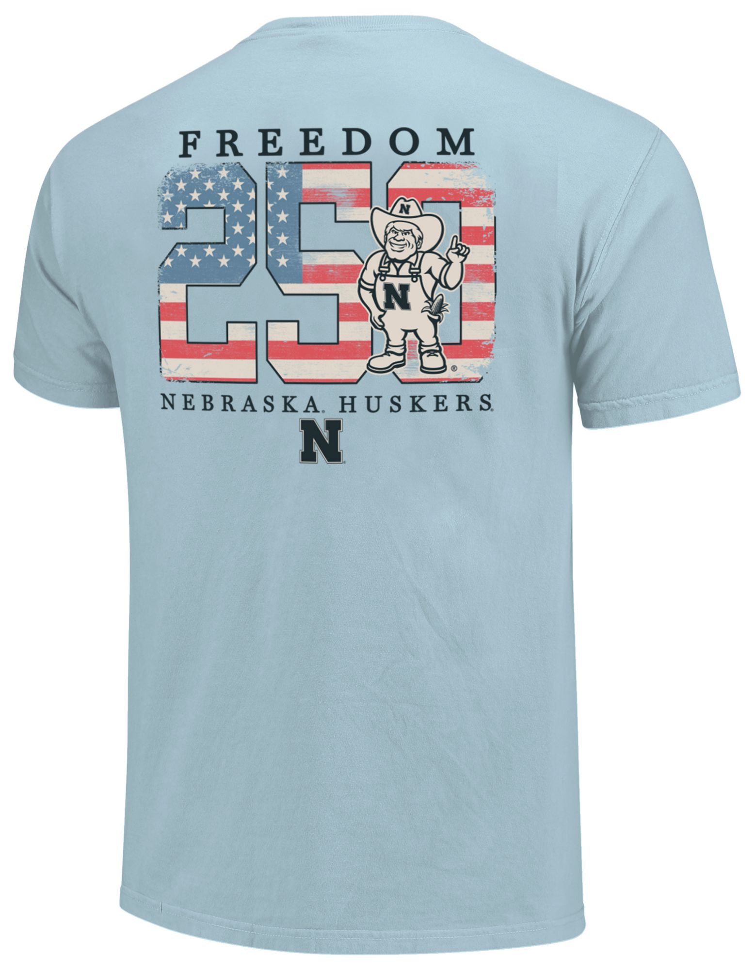 Image One Men's Nebraska Cornhuskers Chambray Mascot 250 T-Shirt product image