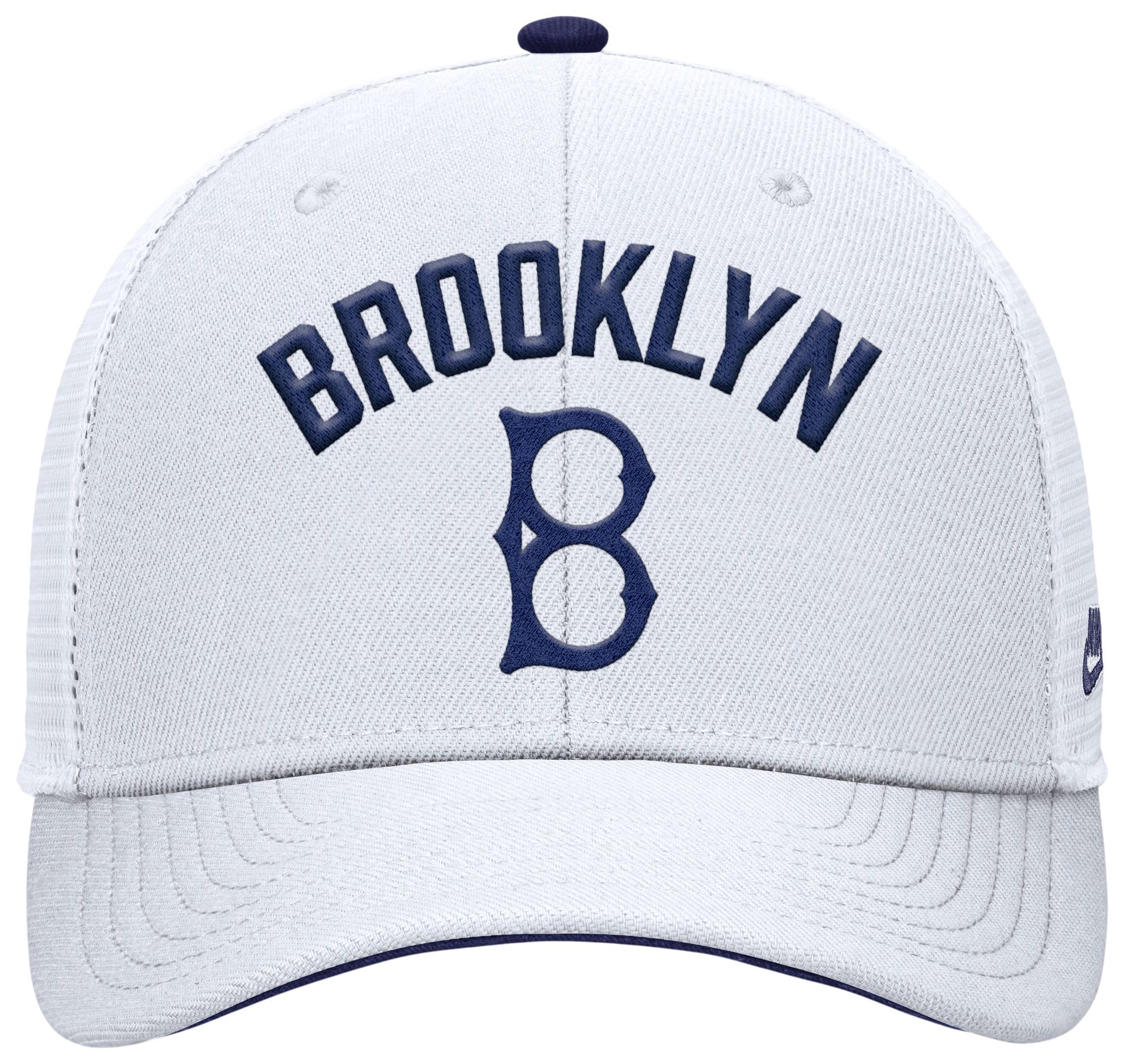 Nike Adult Los Angeles Dodgers White Rise Trucker Hat product image