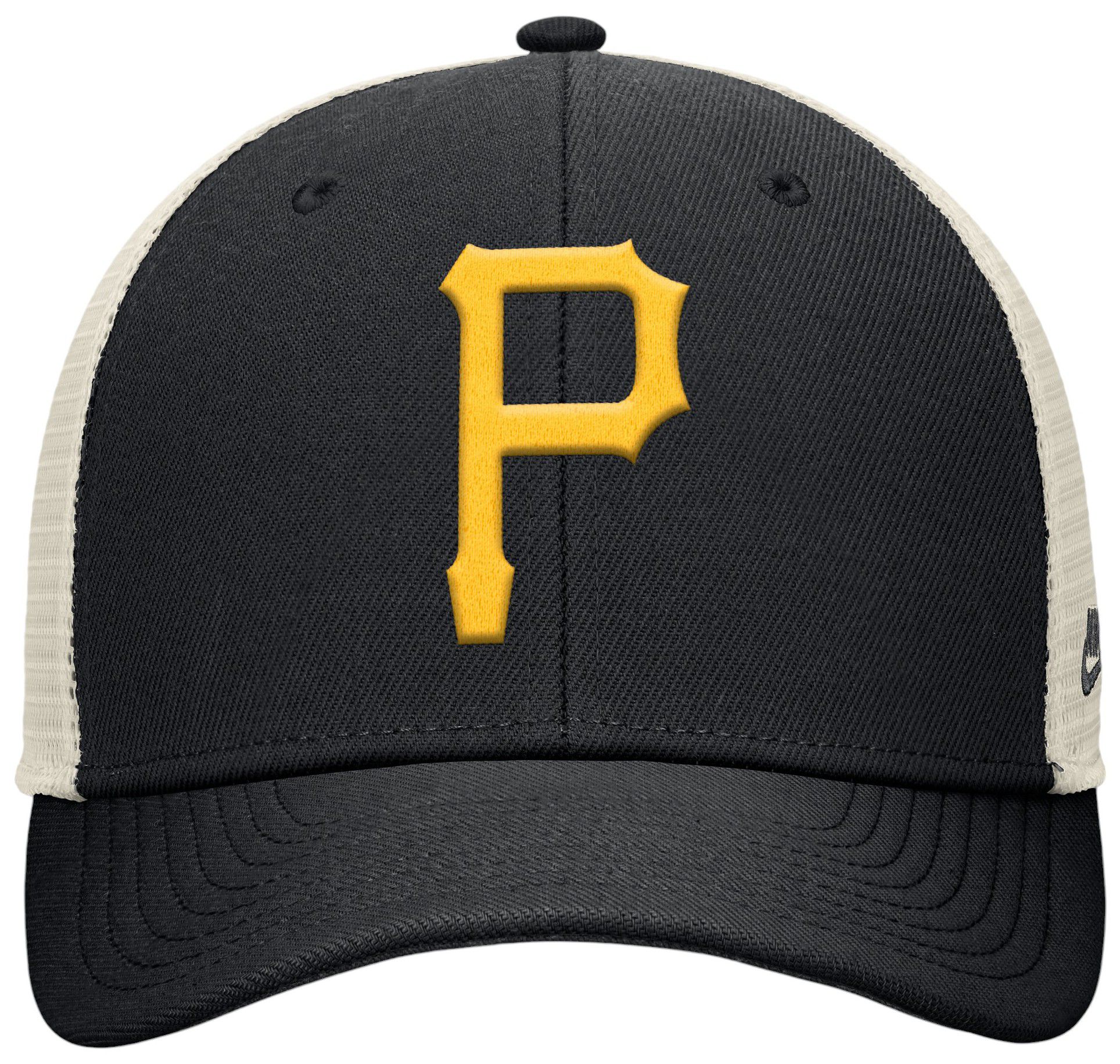 Nike Adult Pittsburgh Pirates Black Cooperstown Club Adjustable Trucker Hat product image