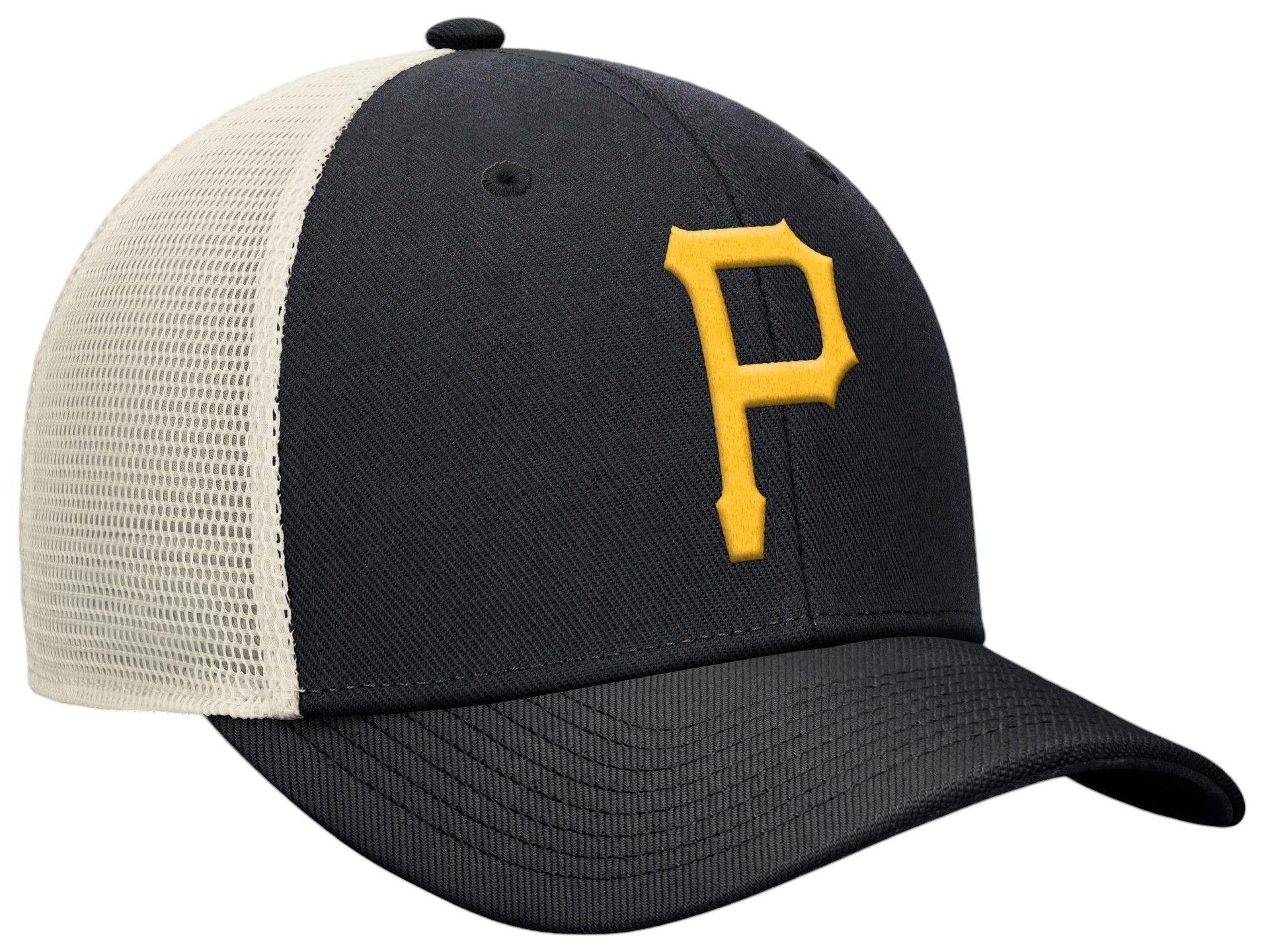Nike Adult Pittsburgh Pirates Black Cooperstown Club Adjustable Trucker Hat product image