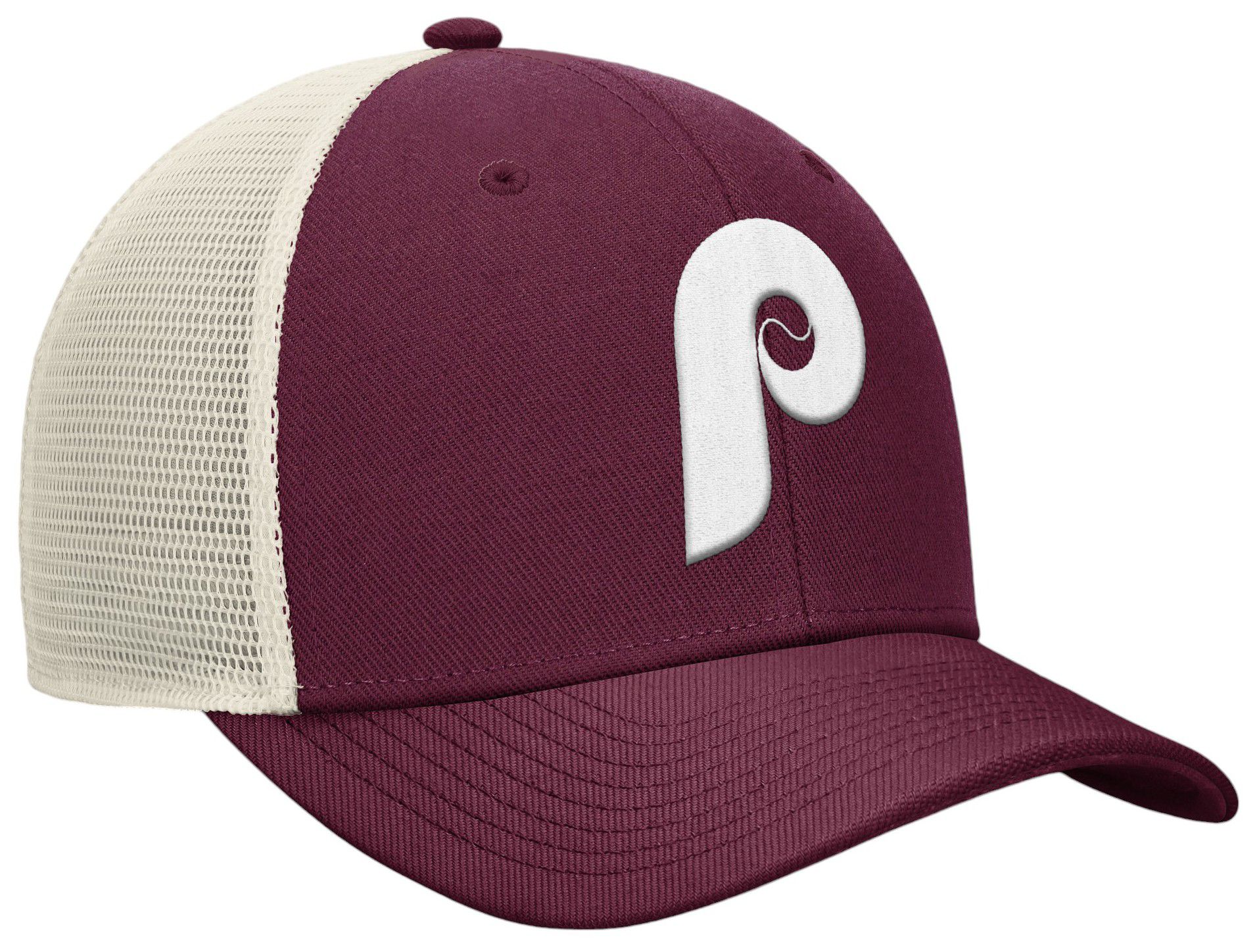 Nike Adult Philadelphia Phillies Maroon Cooperstown Club Adjustable Trucker Hat product image