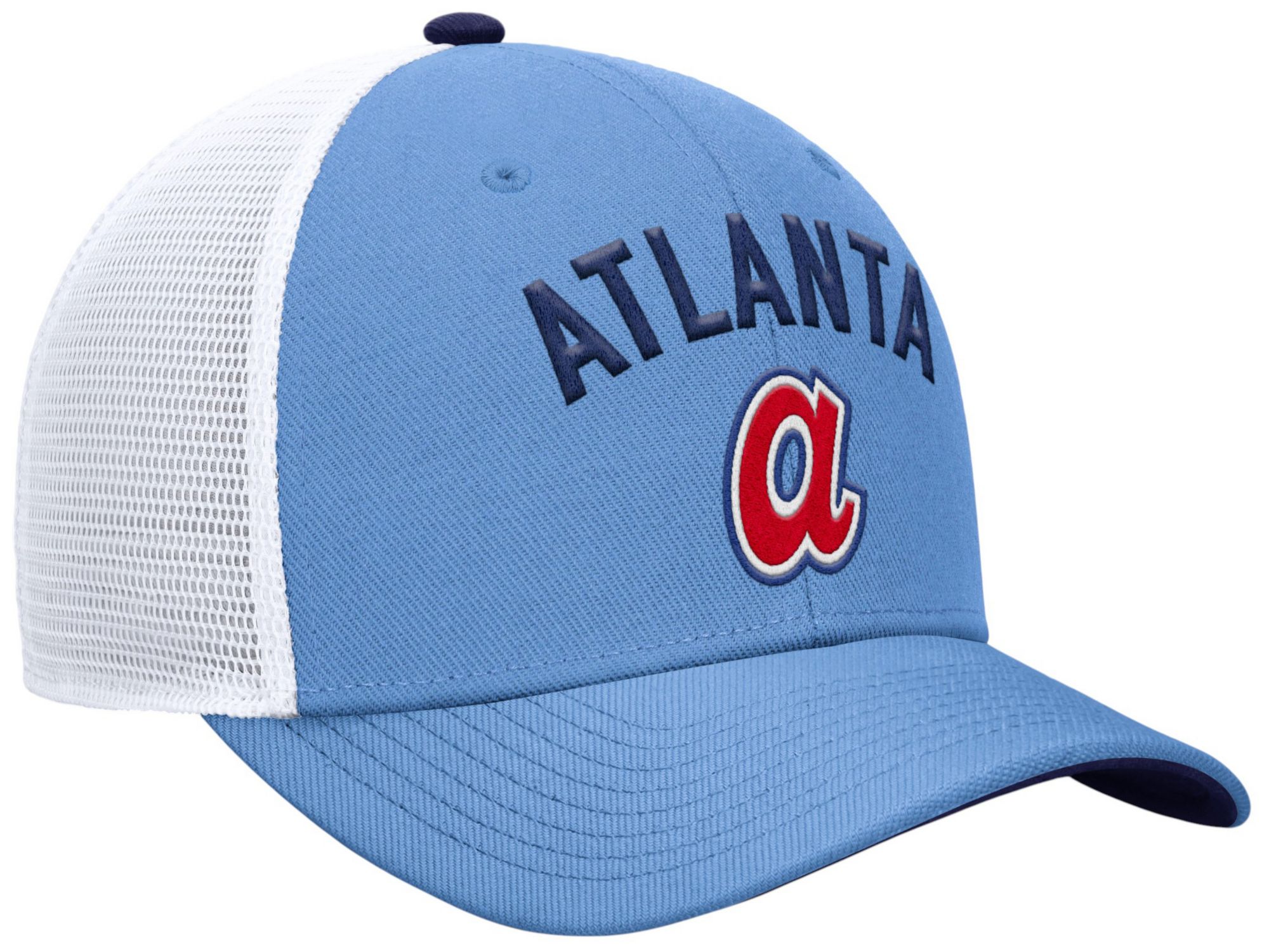Nike Adult Atlanta Braves Light Blue Rise Trucker Hat product image