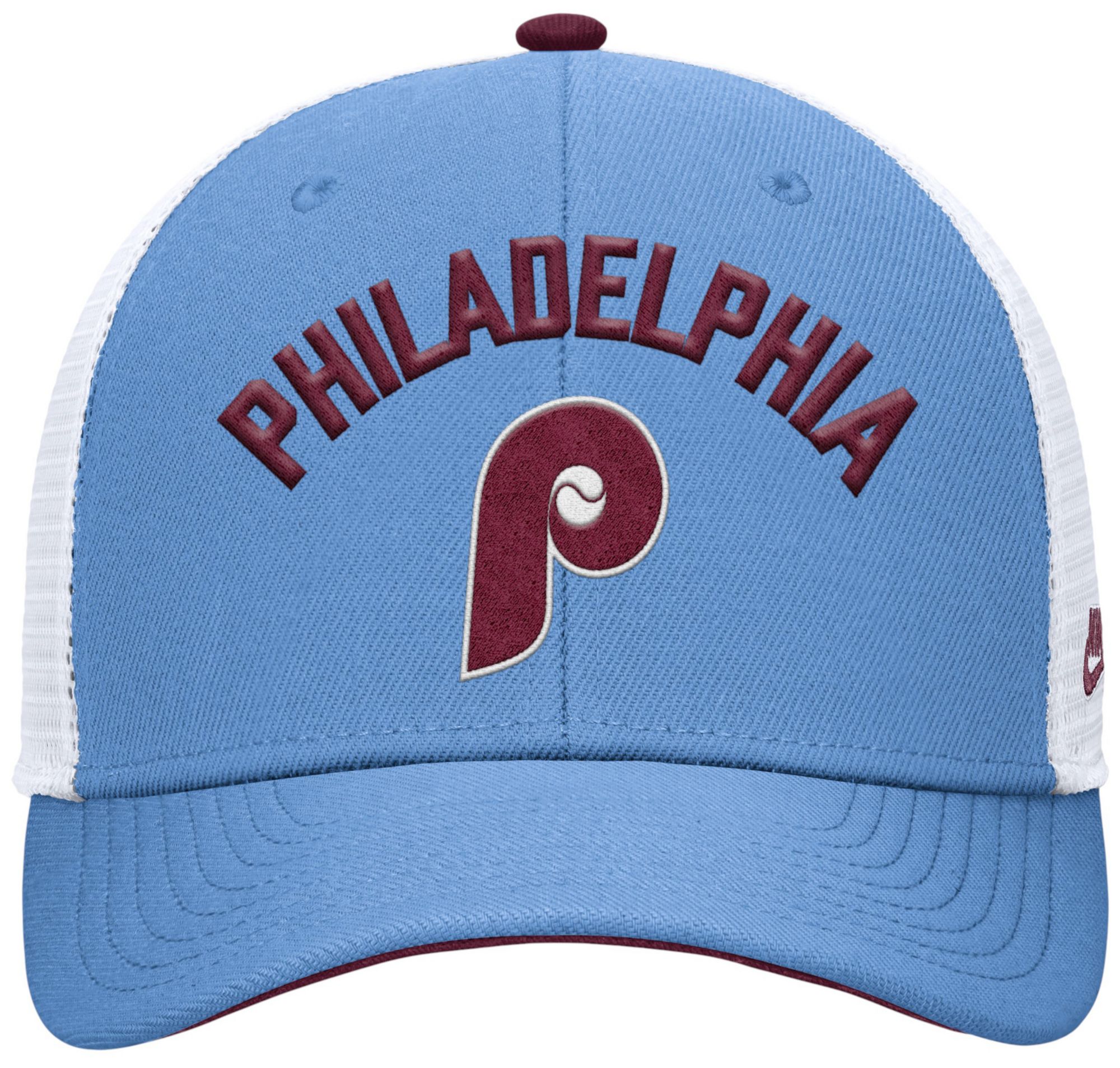Nike Adult Philadelphia Phillies Light Blue Rise Trucker Hat product image