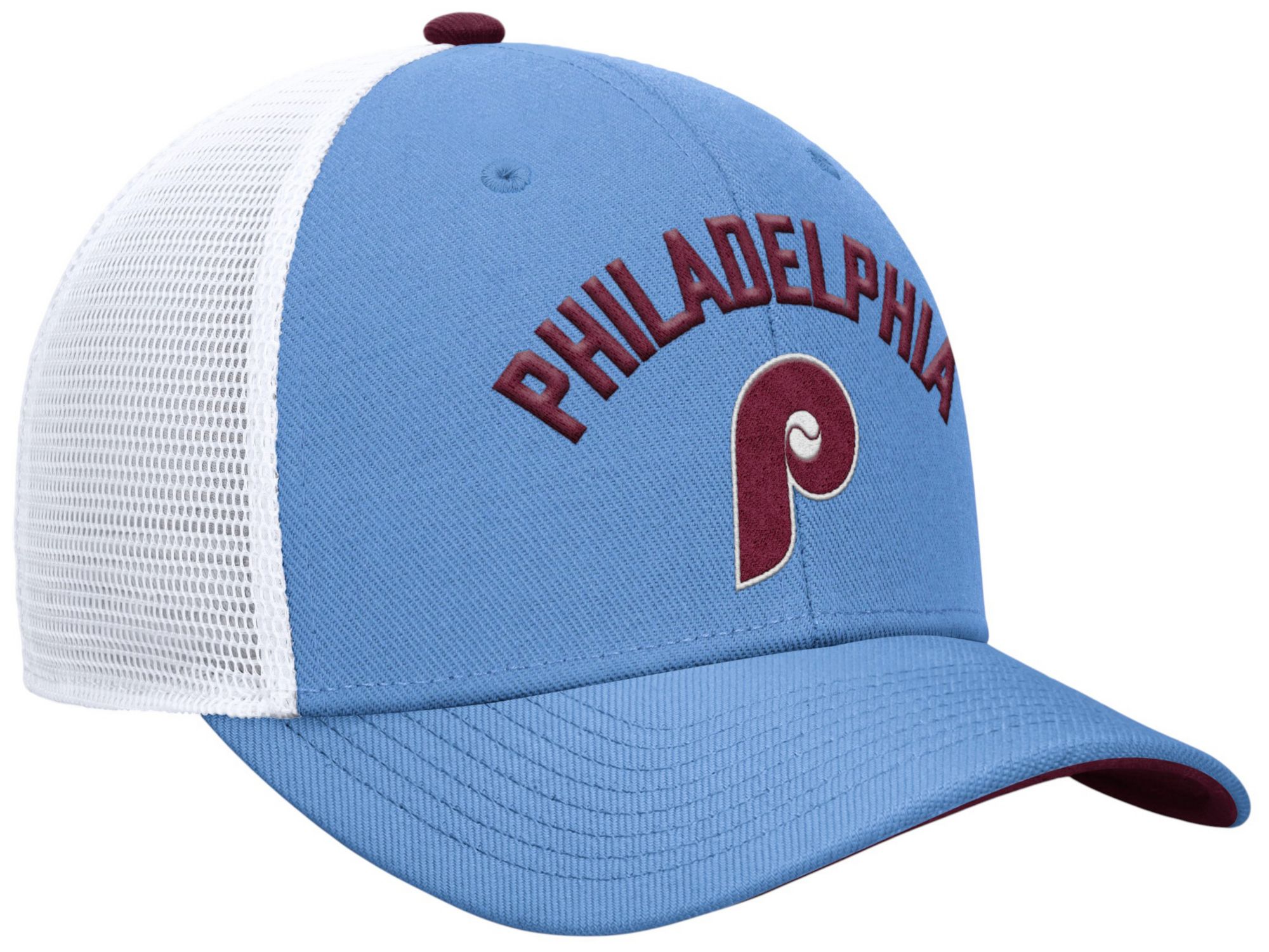 Nike Adult Philadelphia Phillies Light Blue Rise Trucker Hat product image