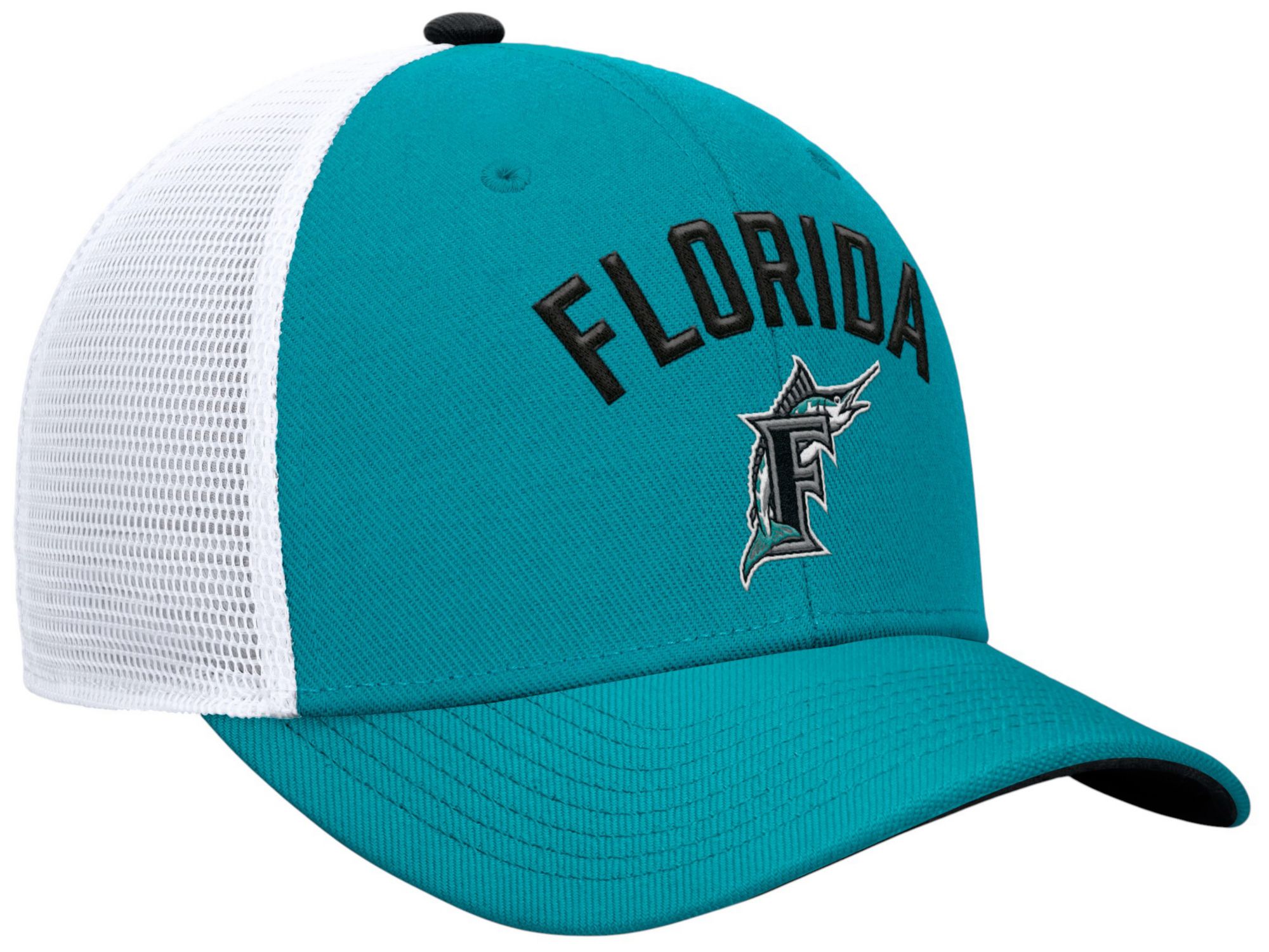 Nike Adult Miami Marlins Teal Rise Trucker Hat product image
