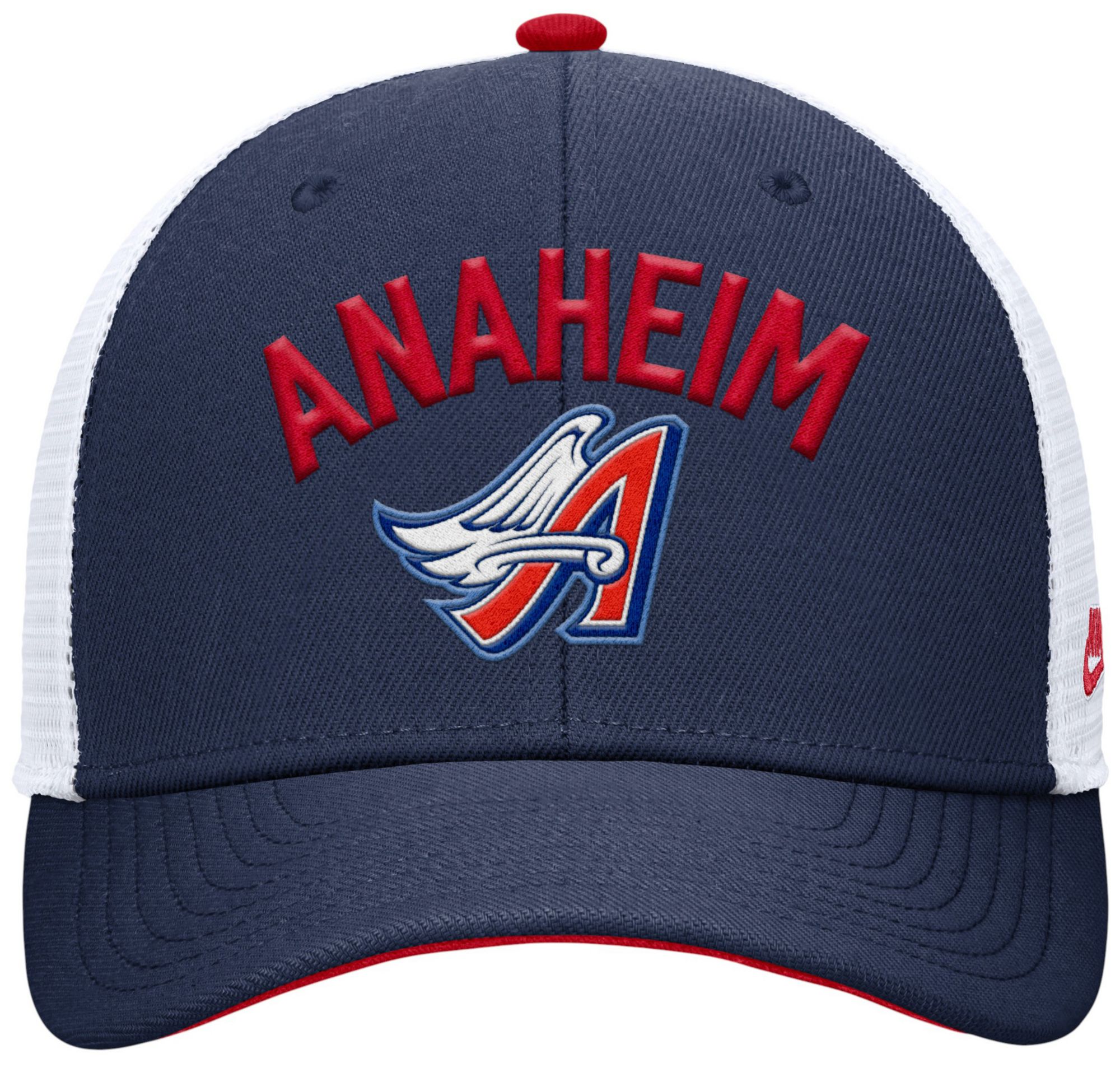 Nike Adult Los Angeles Angels Navy Rise Trucker Hat product image
