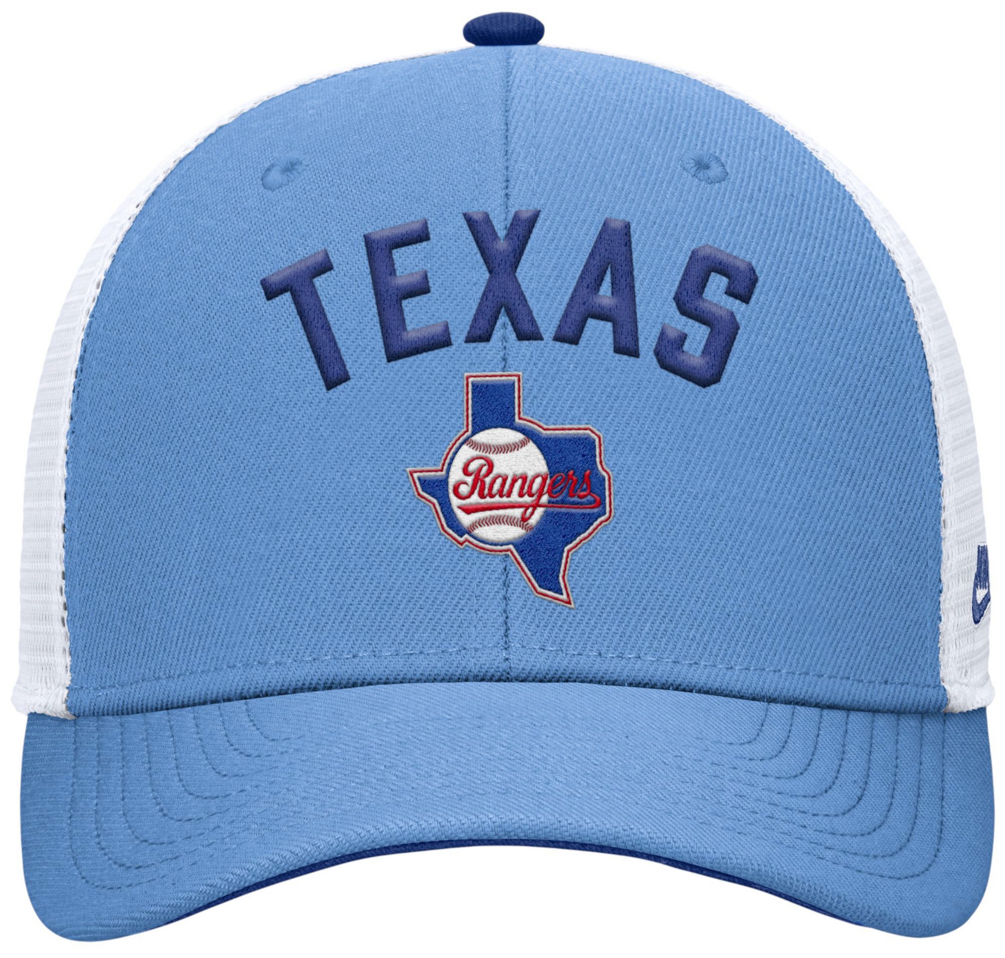 Nike Adult Texas Rangers Light Blue Rise Trucker Hat product image