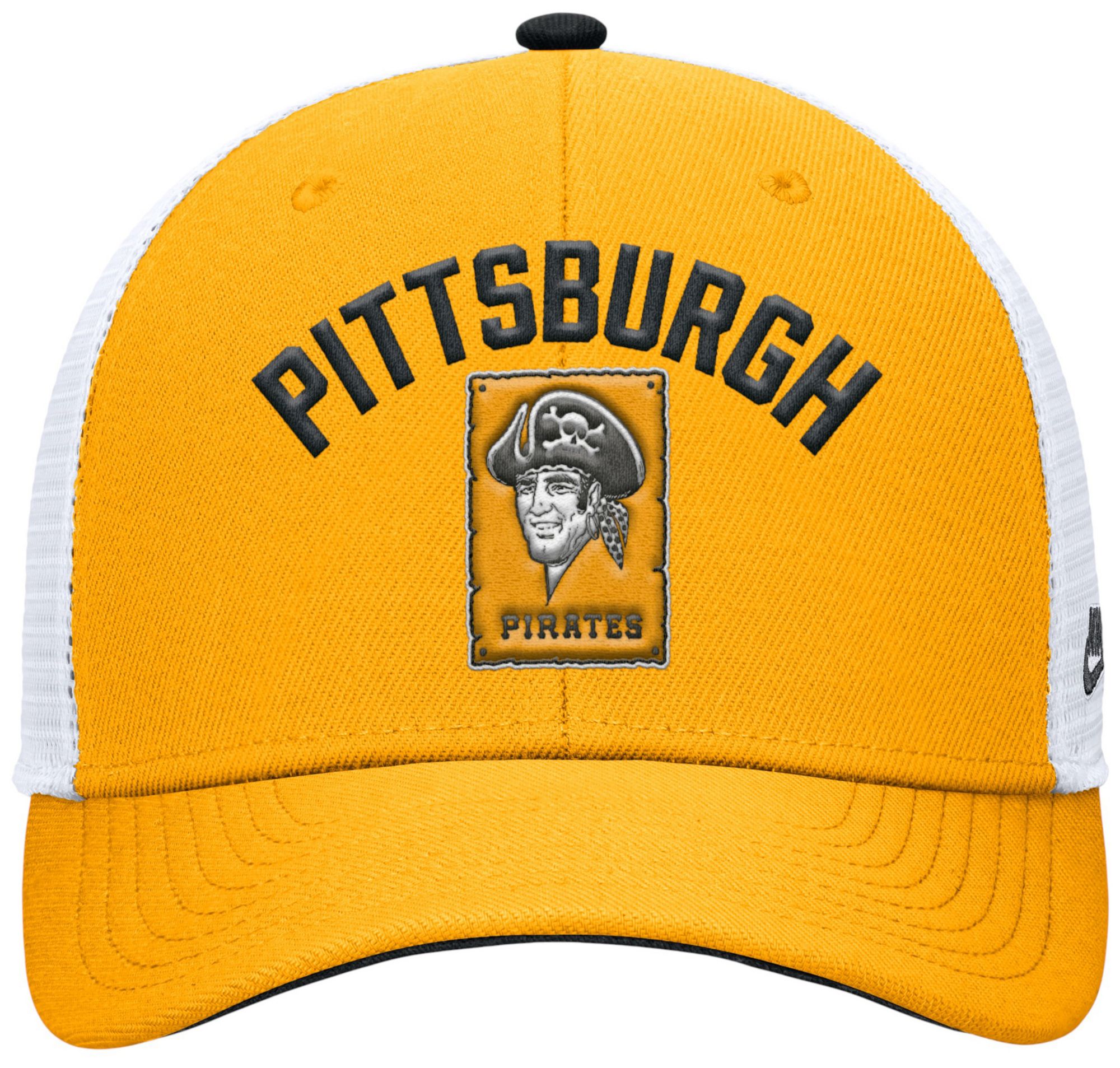 Nike Adult Pittsburgh Pirates Yellow Rise Trucker Hat product image