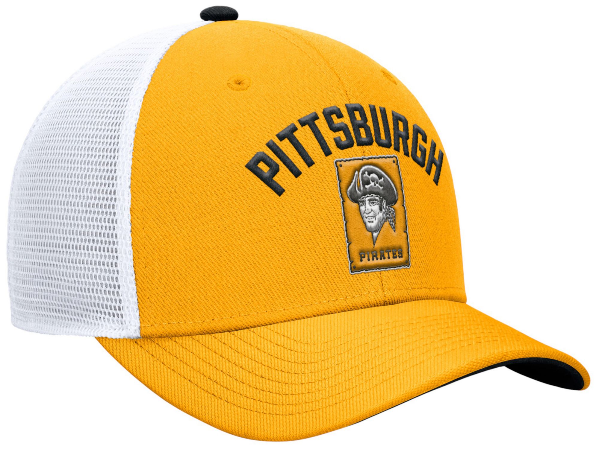 Nike Adult Pittsburgh Pirates Yellow Rise Trucker Hat product image