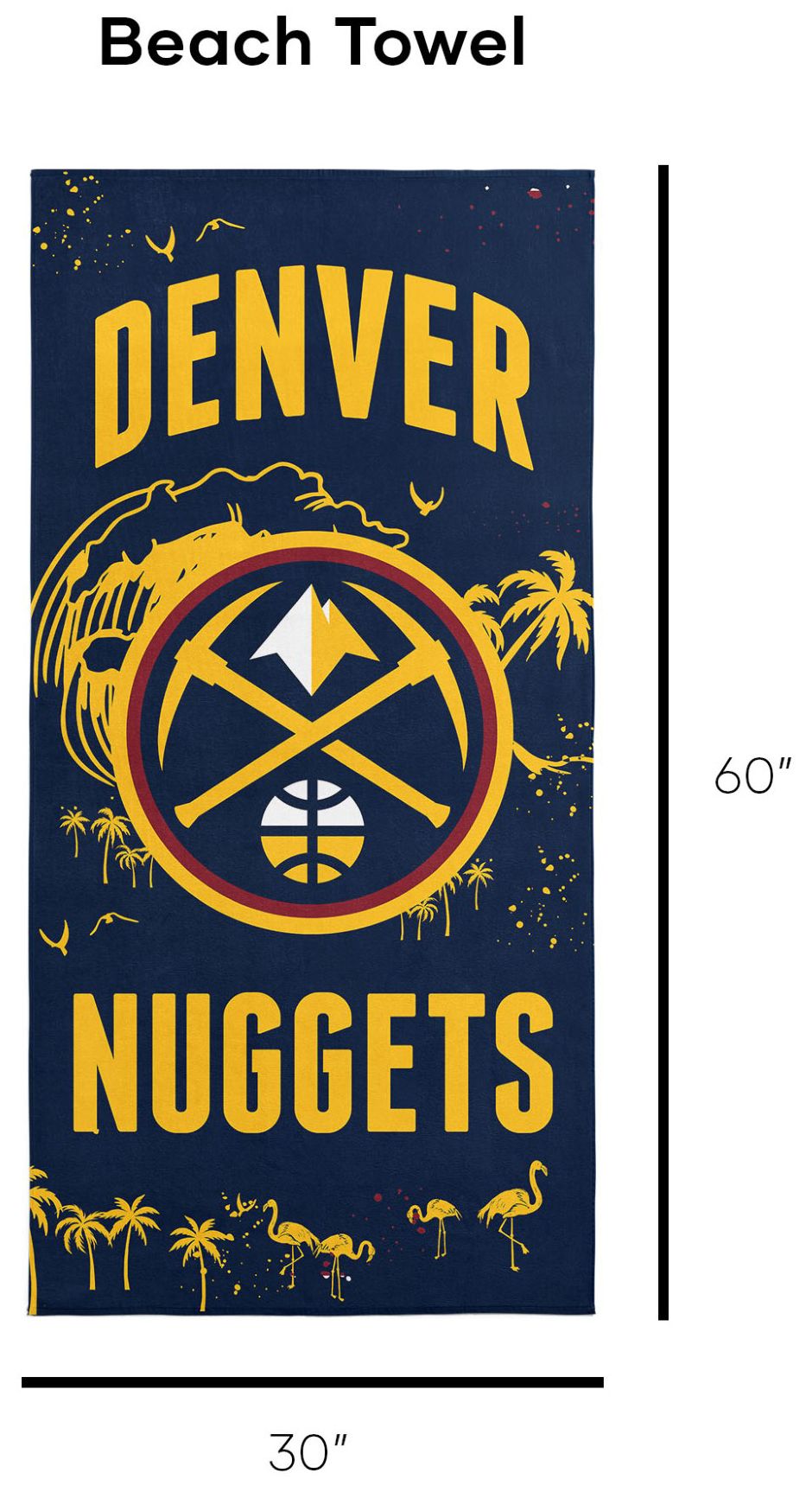 TheNorthwest Denver Nuggets Beach Towel product image