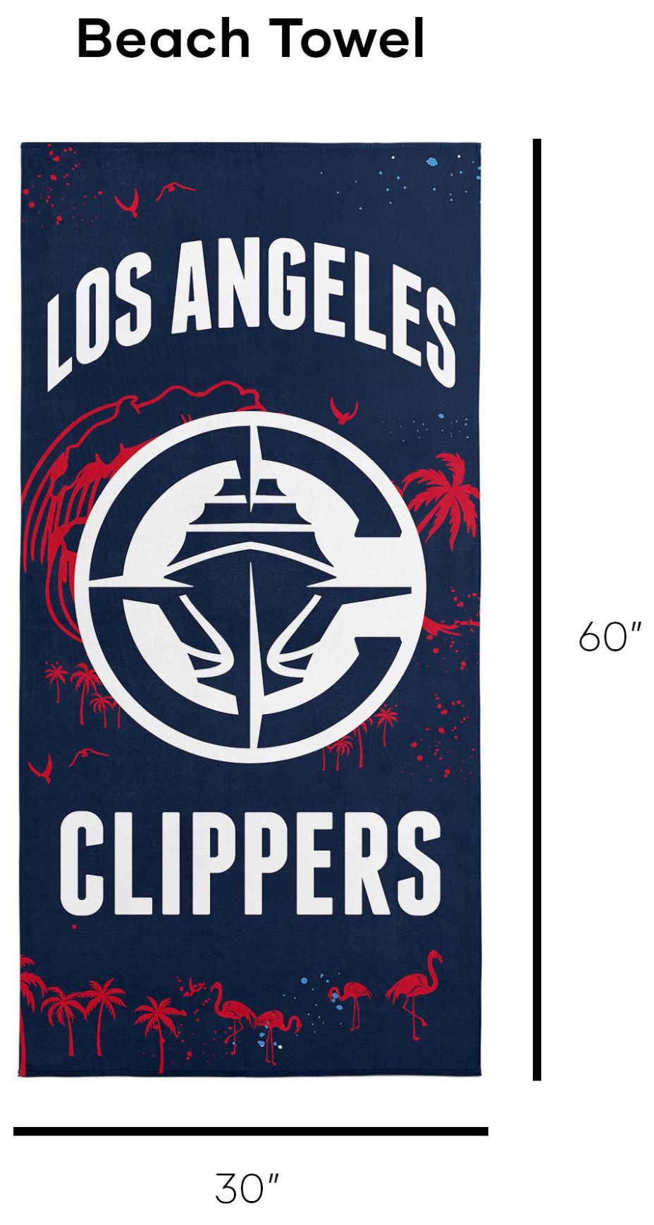 TheNorthwest Los Angeles Clippers Beach Towel product image