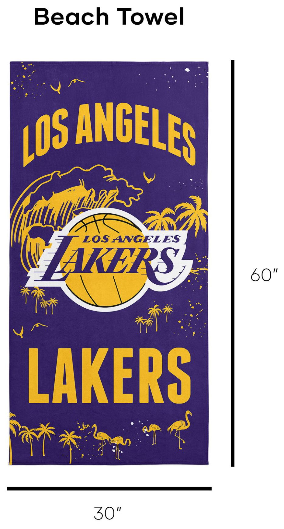 TheNorthwest Los Angeles Lakers Beach Towel product image
