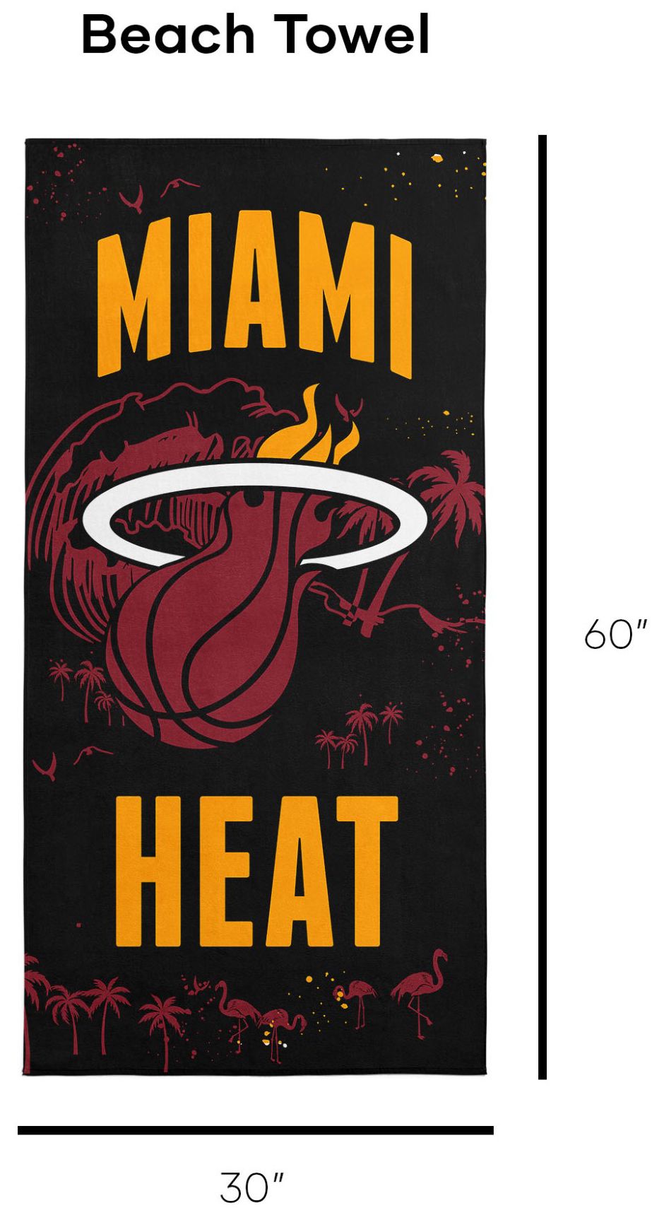 TheNorthwest Miami Heat Beach Towel product image
