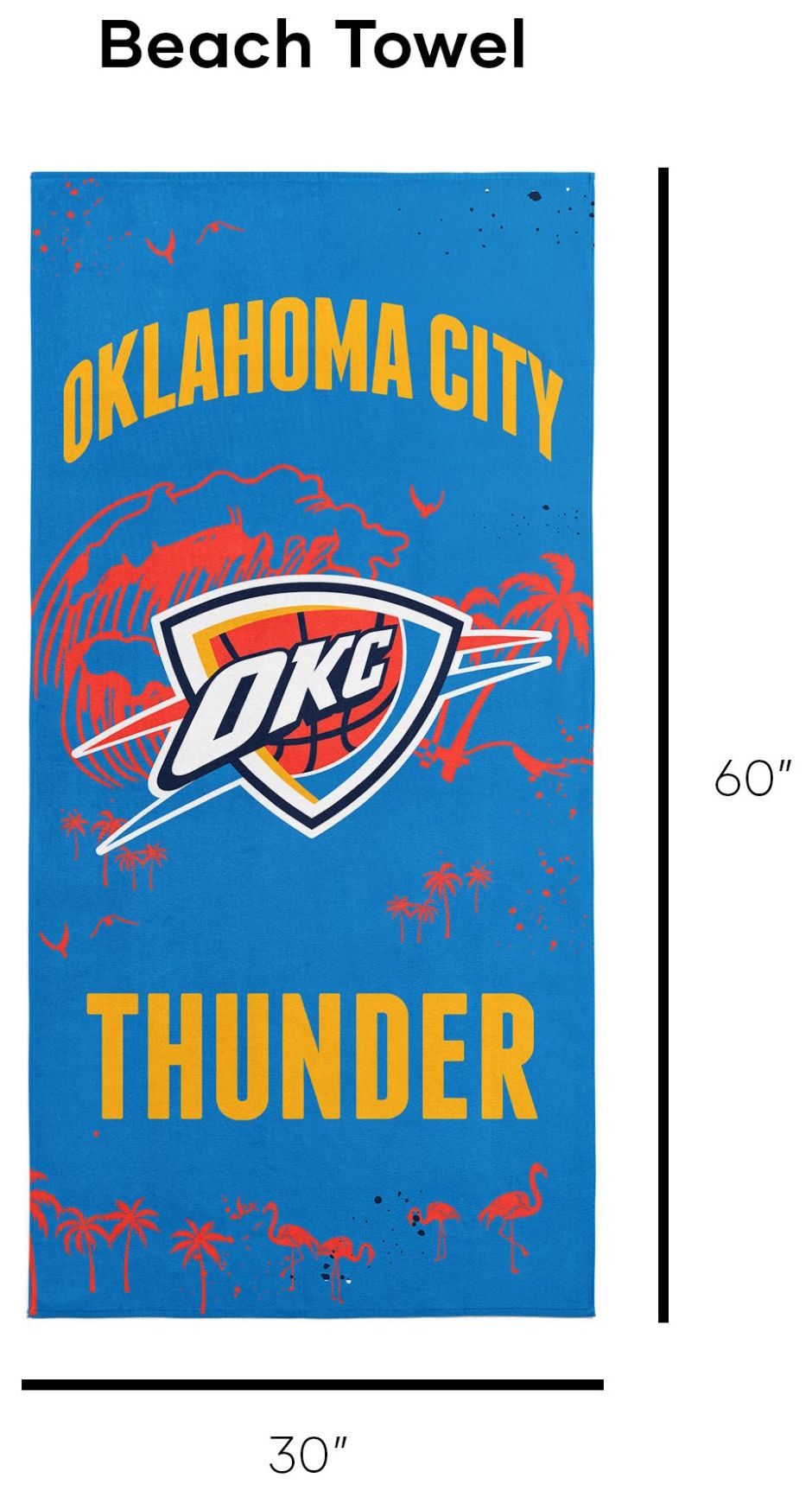 TheNorthwest Oklahoma City Thunder Beach Towel product image