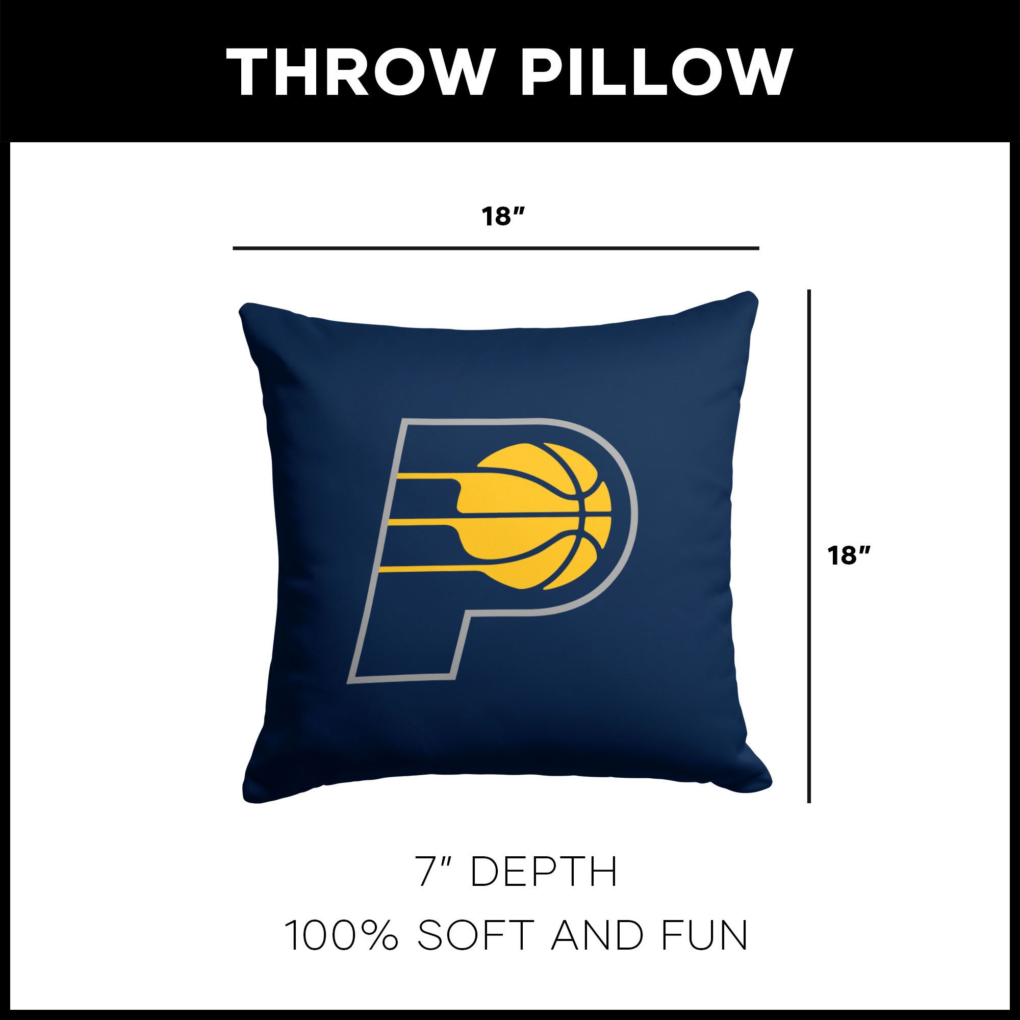 TheNorthwest Indiana Pacers Throw Pillow product image