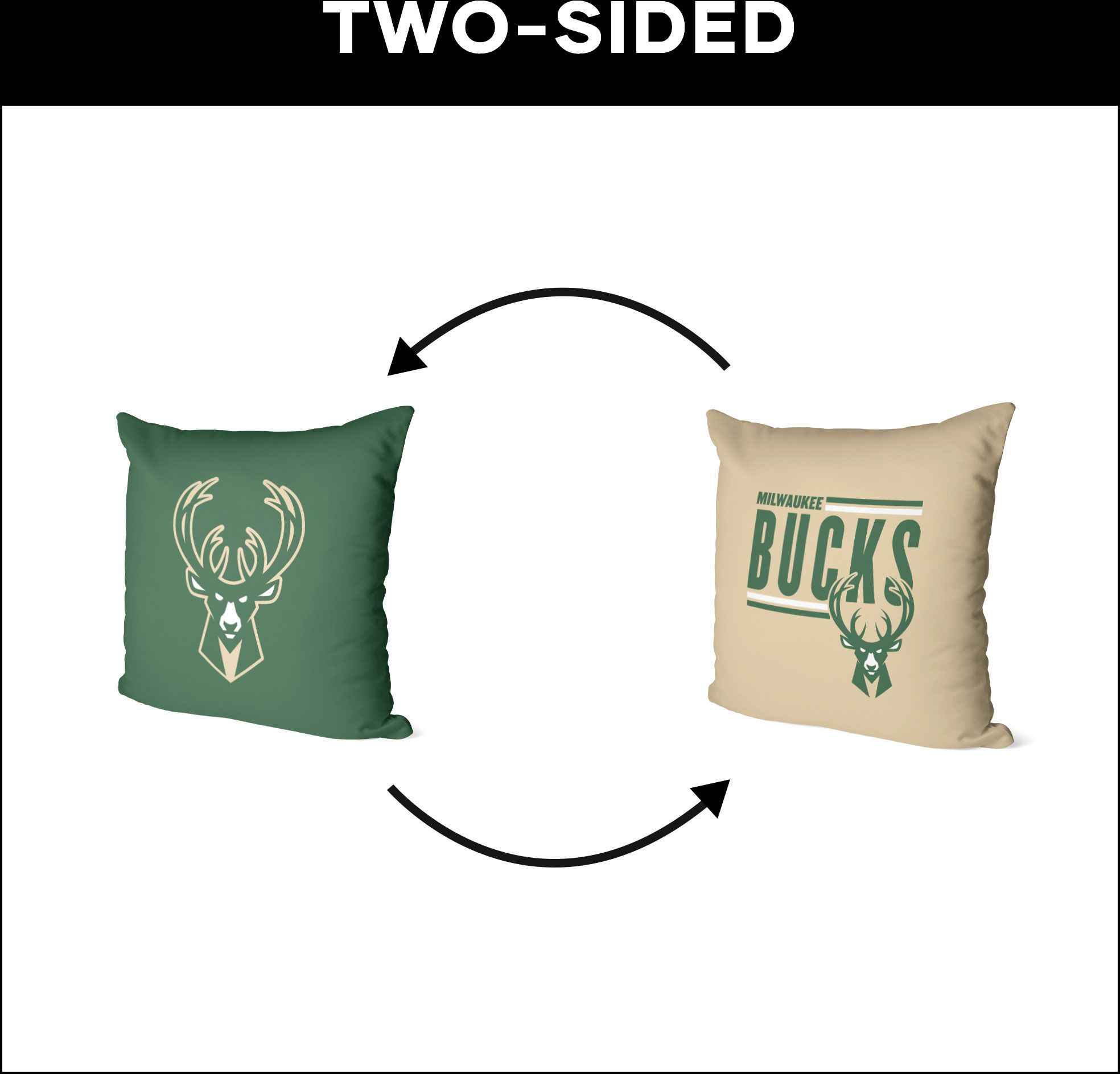 TheNorthwest Milwaukee Bucks Throw Pillow product image
