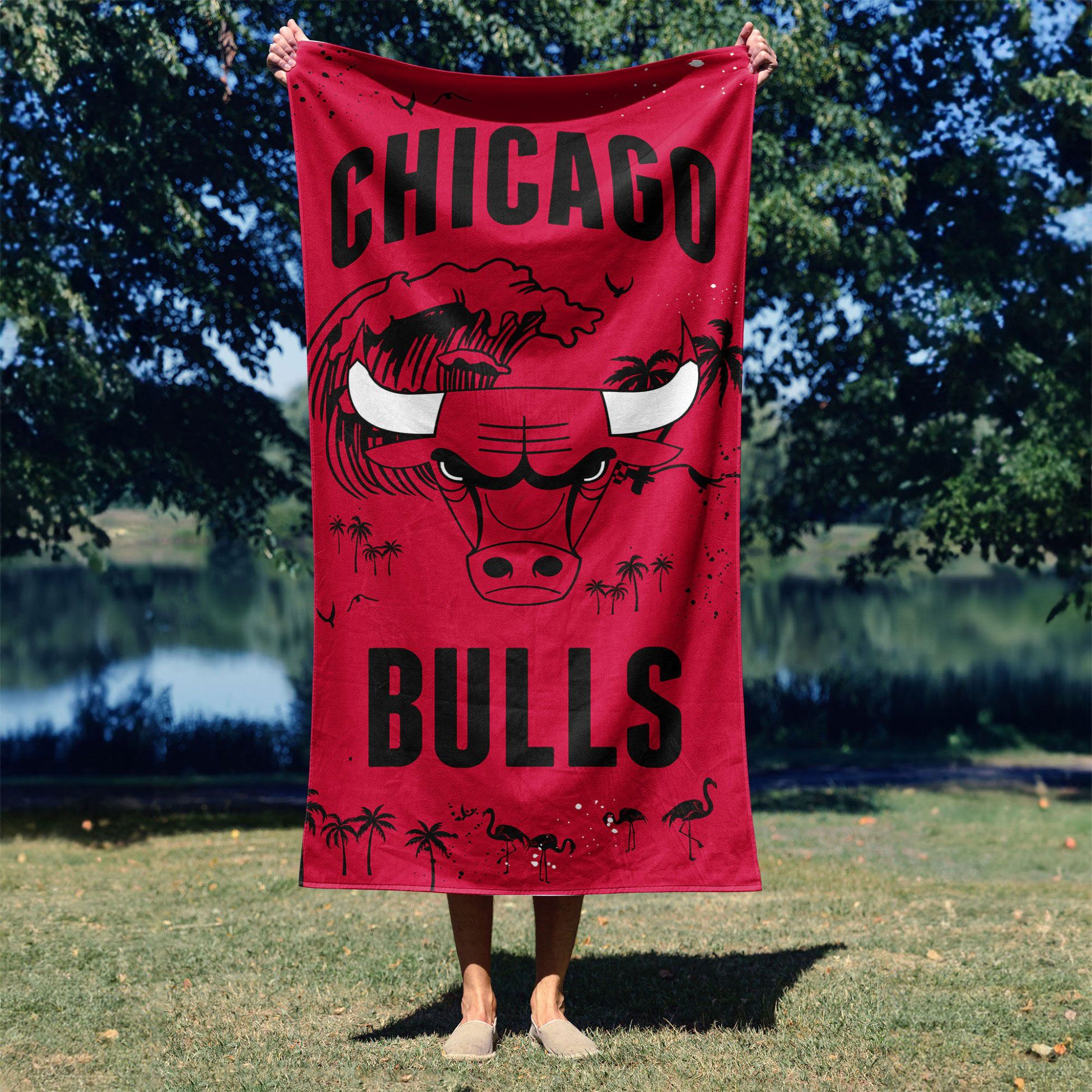 TheNorthwest Chicago Bulls Pocket Beach Towel product image