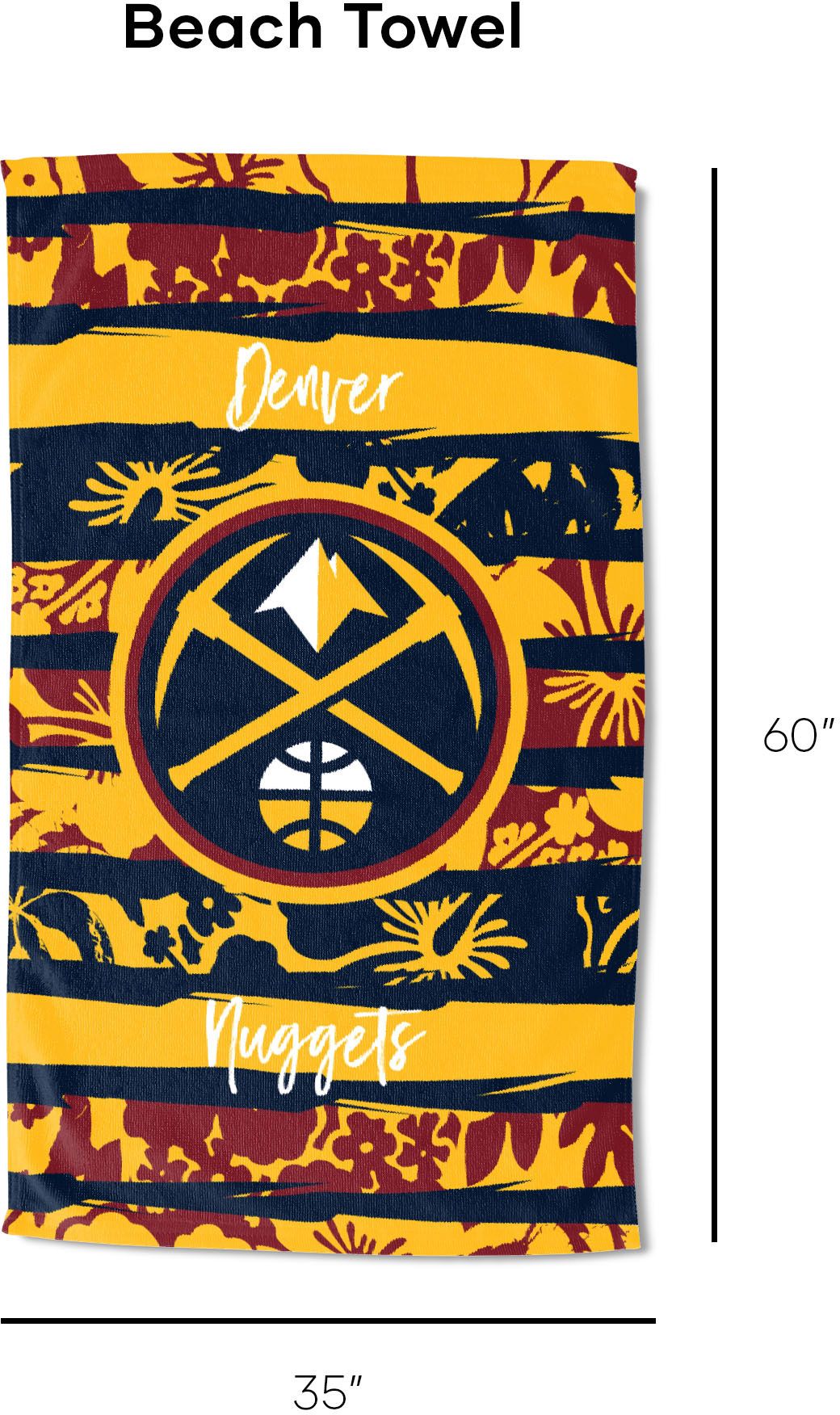 TheNorthwest Denver Nuggets Pocket Beach Towel product image