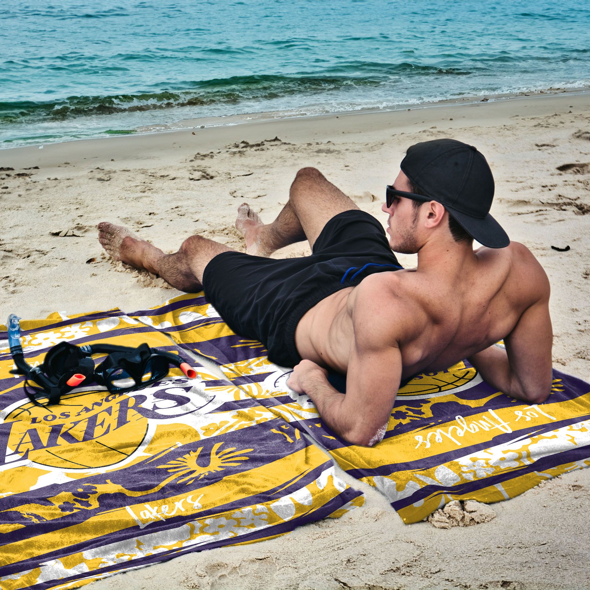 TheNorthwest Los Angeles Lakers Pocket Beach Towel product image