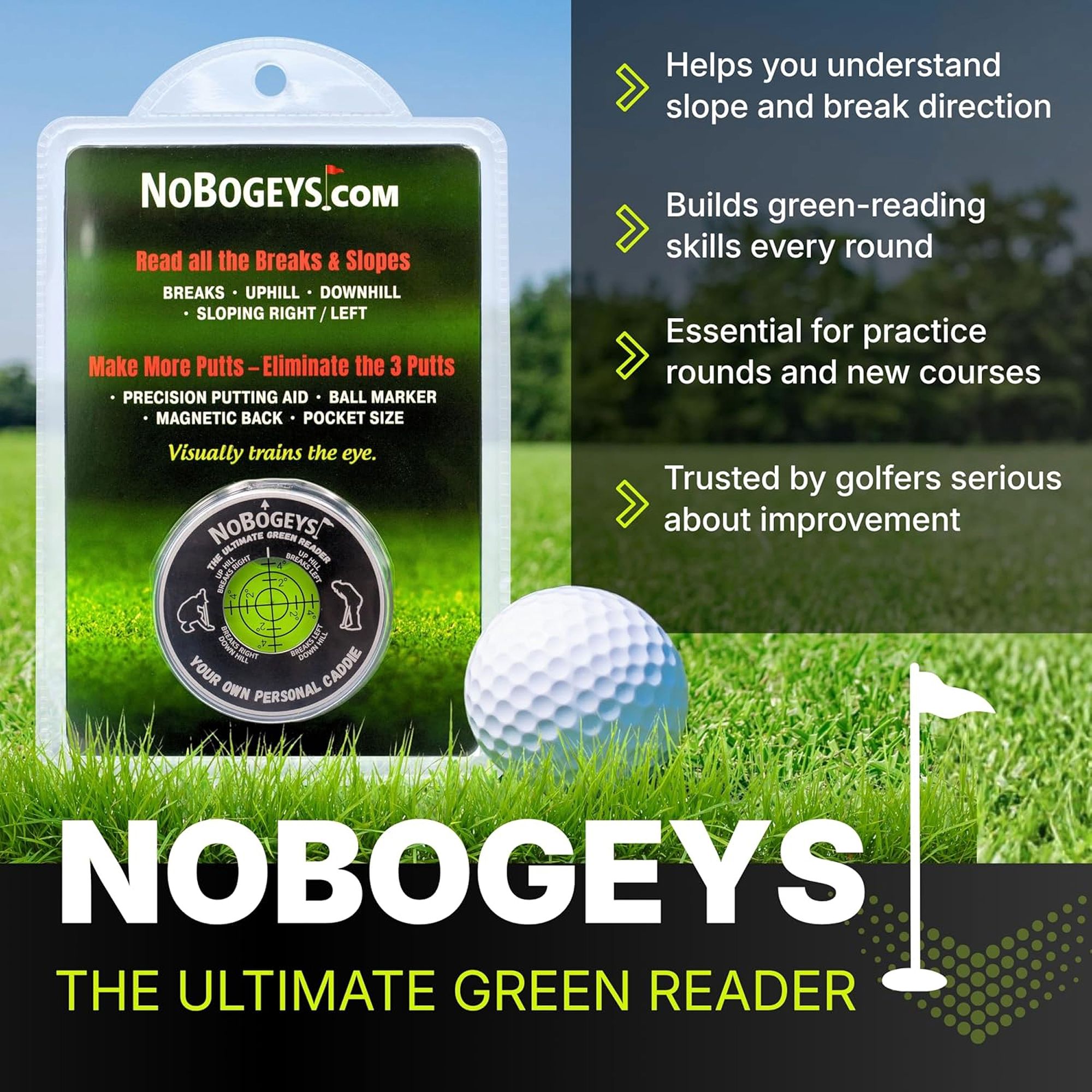 NoBogeys Golf Green Reader product image