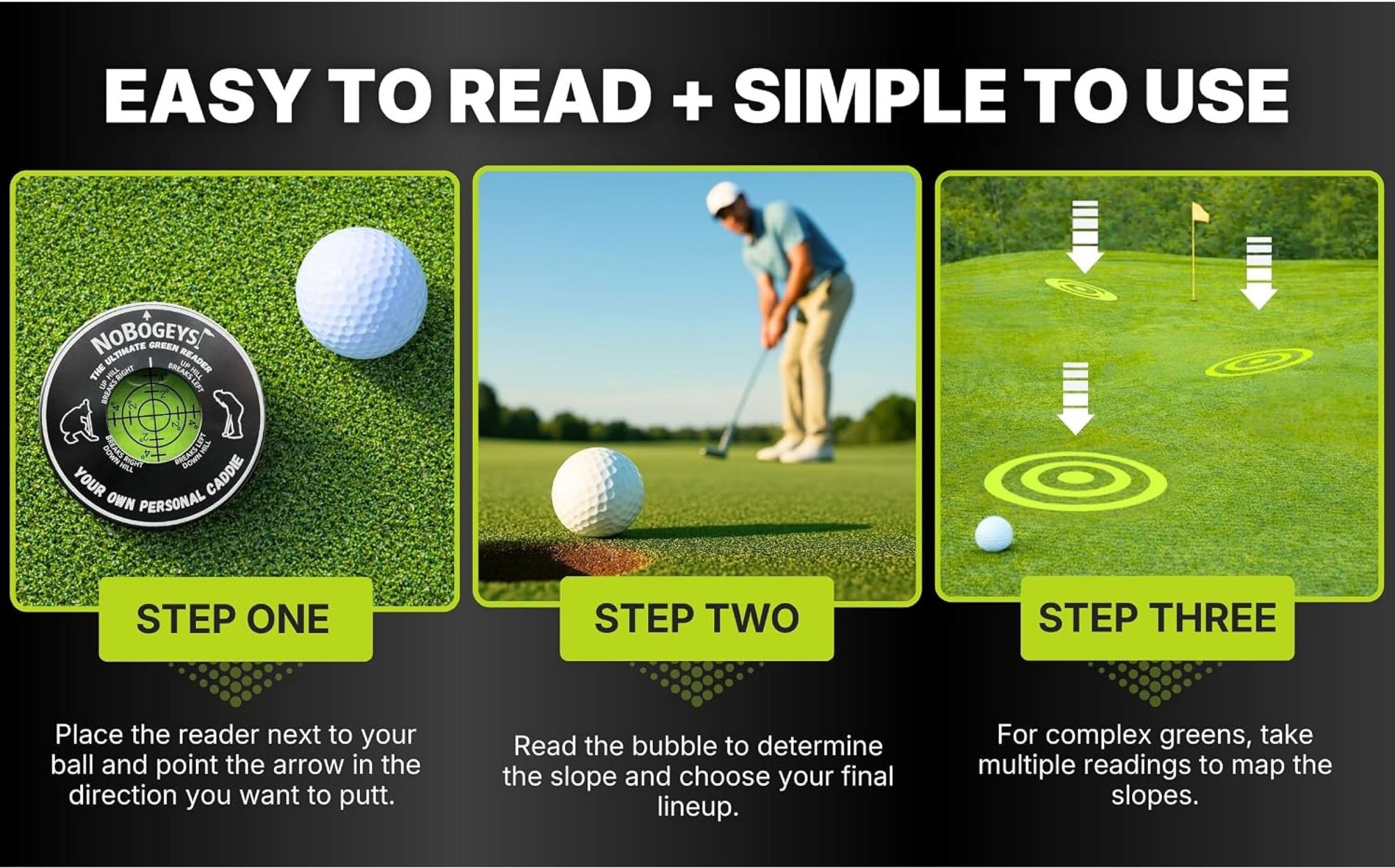 NoBogeys Golf Green Reader product image