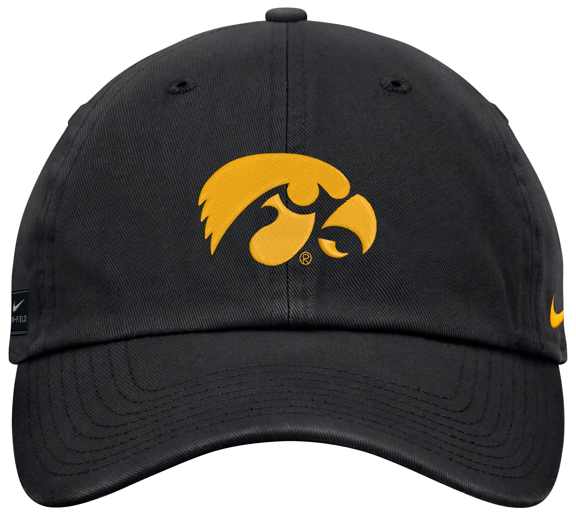 Nike Adult Iowa Hawkeyes Black Gameday Club Adjustable Cap product image