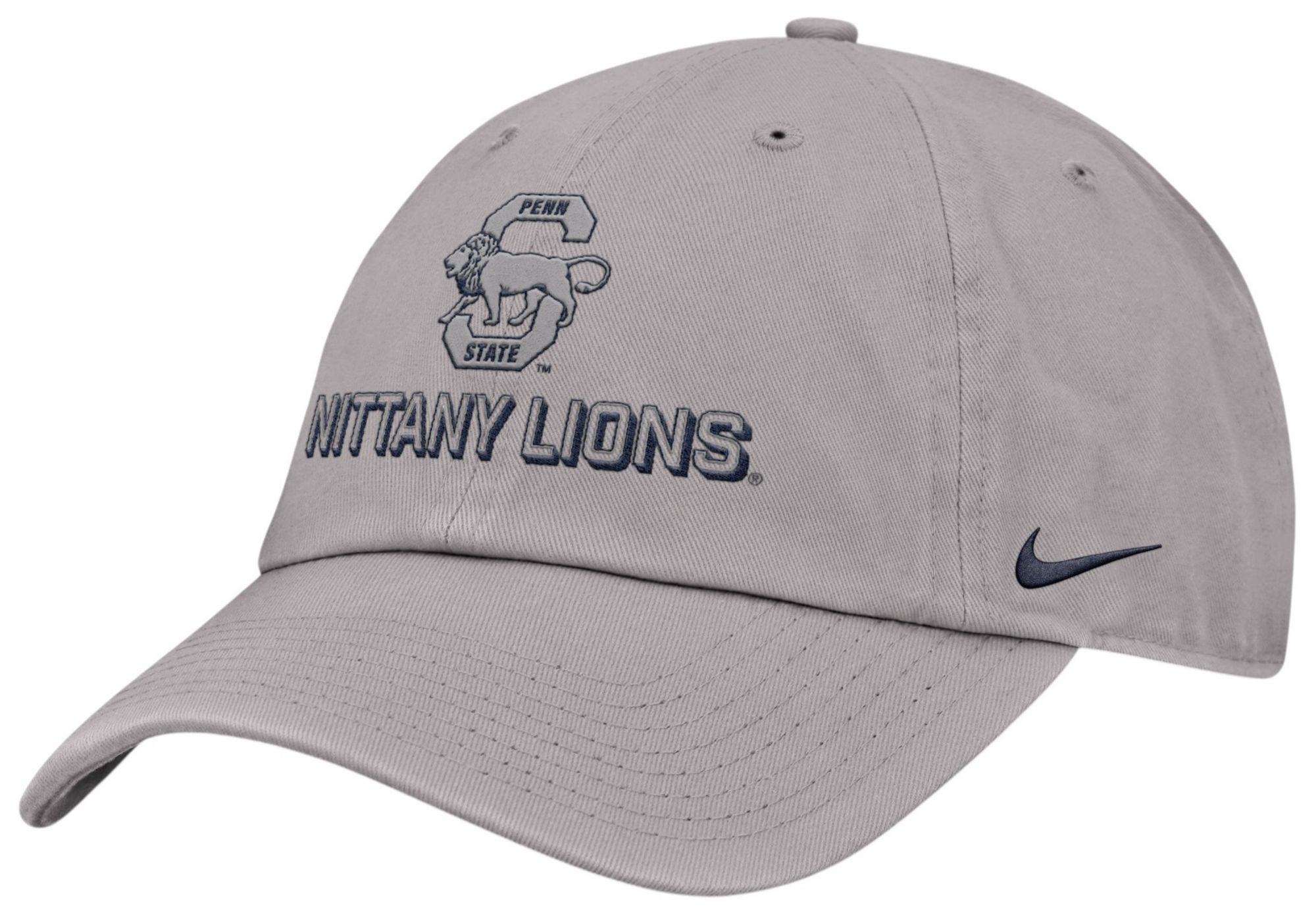 Nike Adult Penn State Nittany Lions Pewter Grey Game Day Club Adjustable Hat product image
