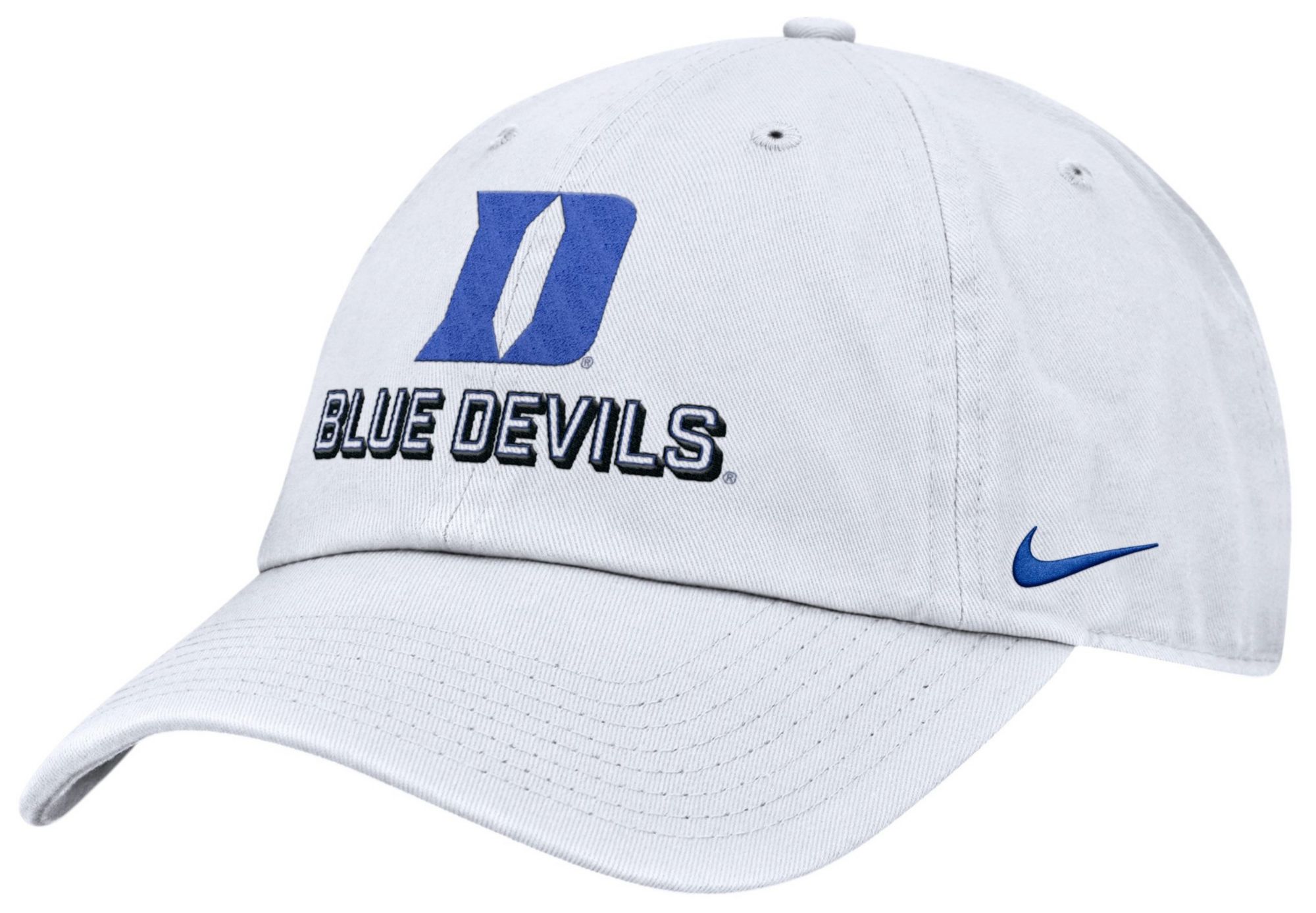 Nike Adult Duke Blue Devils White Game Day Club Adjustable Hat product image