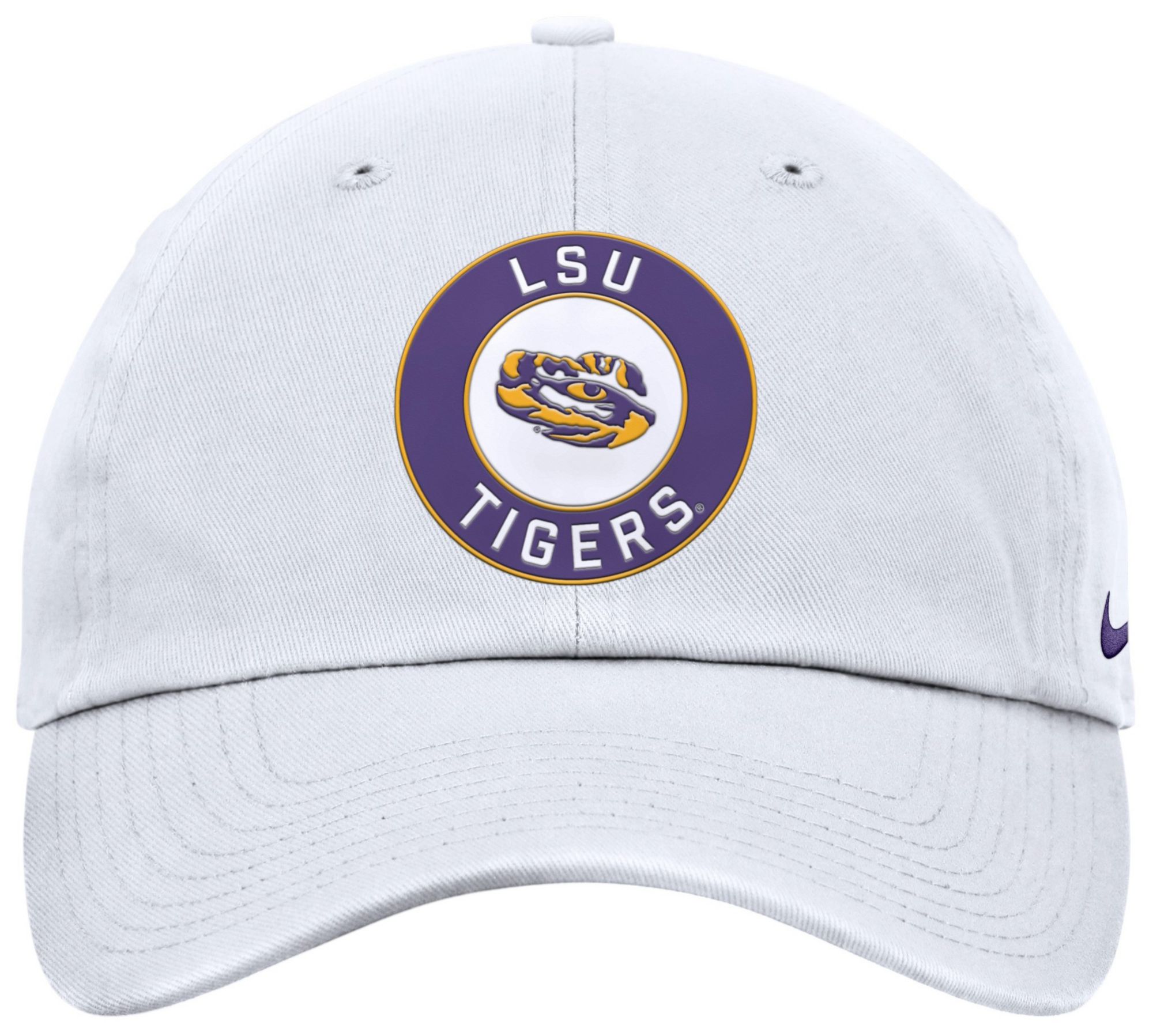 Nike Adult LSU Tigers White Primetime Club Adjustable Hat product image