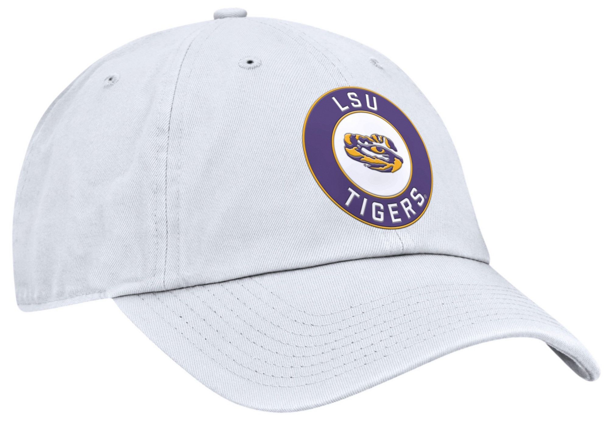 Nike Adult LSU Tigers White Primetime Club Adjustable Hat product image