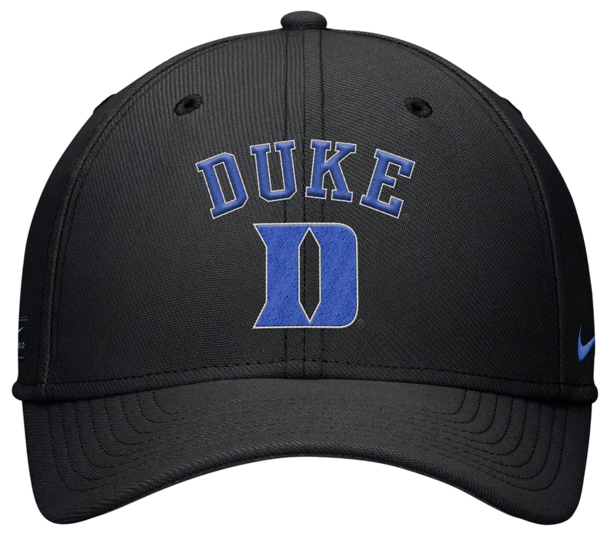 Nike Adult Duke Blue Devils Black Rise Swooshflex Gameday Hat product image