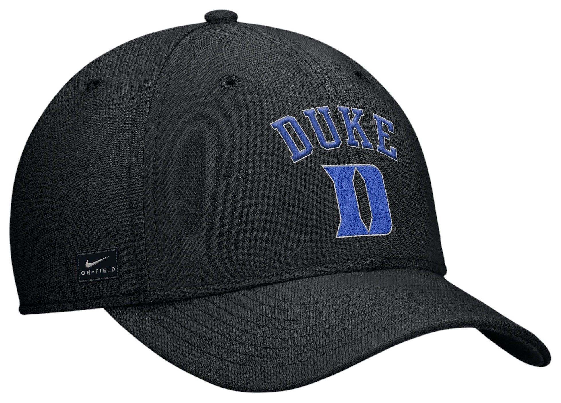 Nike Adult Duke Blue Devils Black Rise Swooshflex Gameday Hat product image