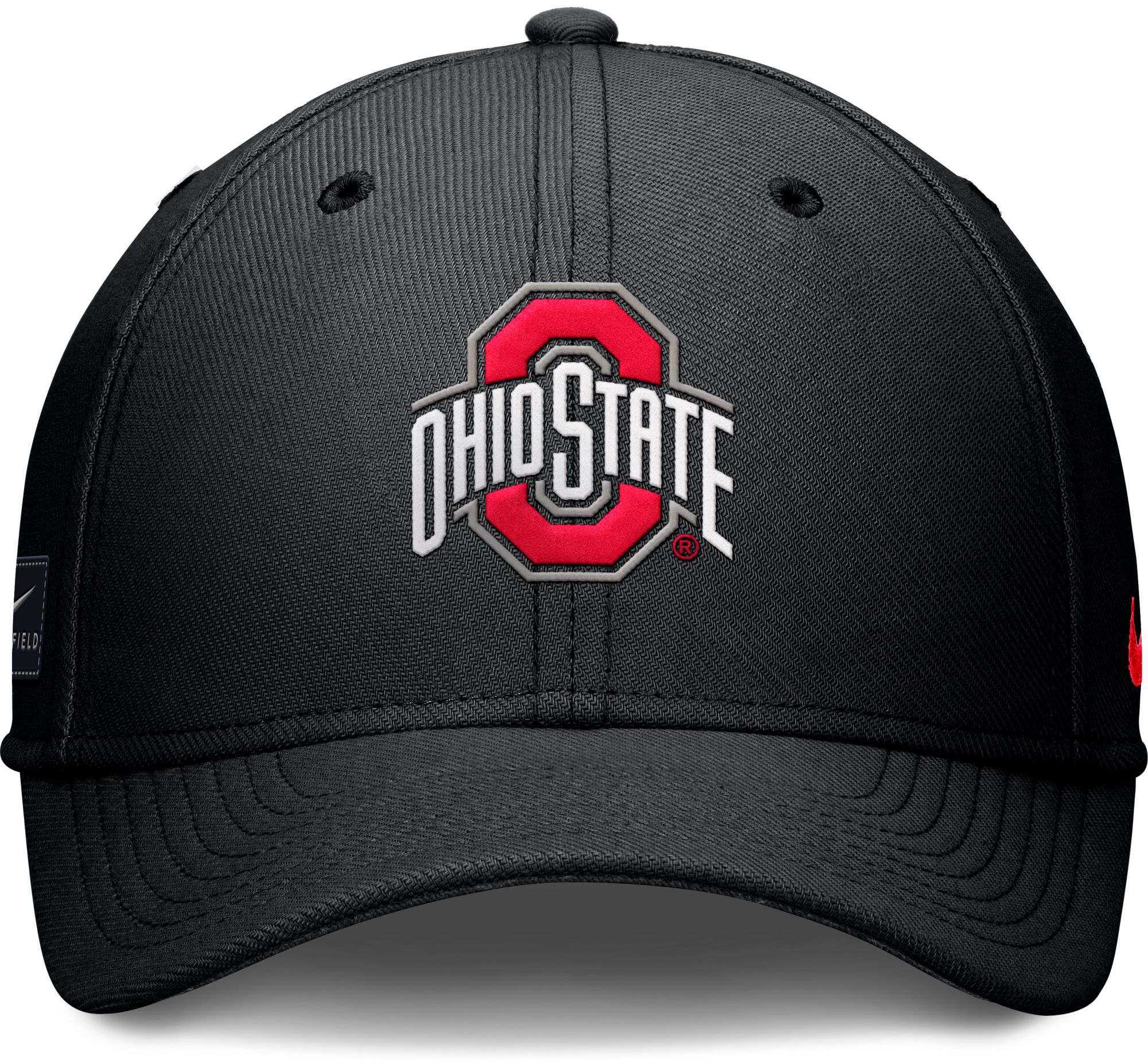 Nike Adult Ohio State Buckeyes Black Structured Swooshflex Hat product image
