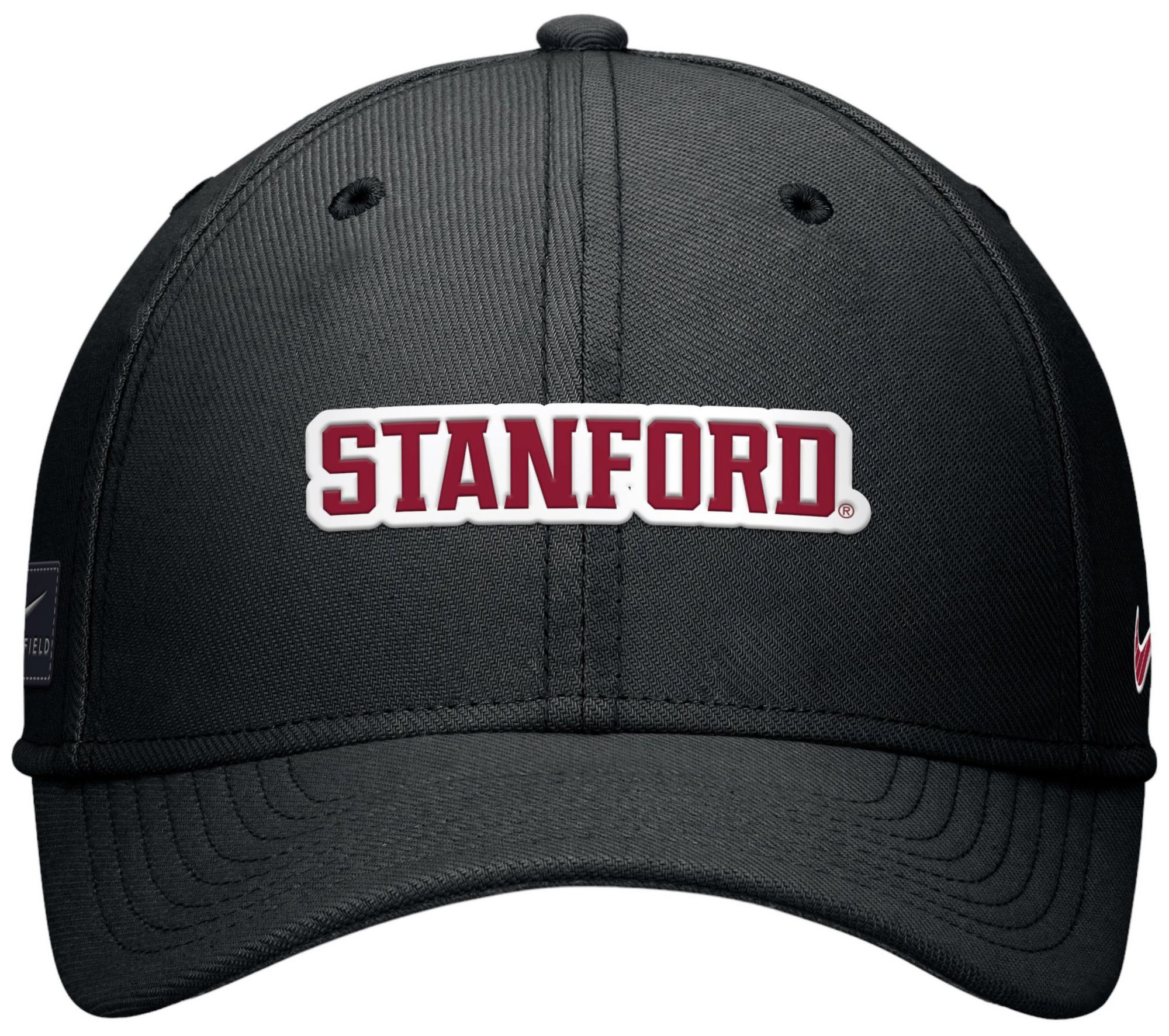 Nike Men's Stanford Cardinal Black Rise Swooshflex Hat product image