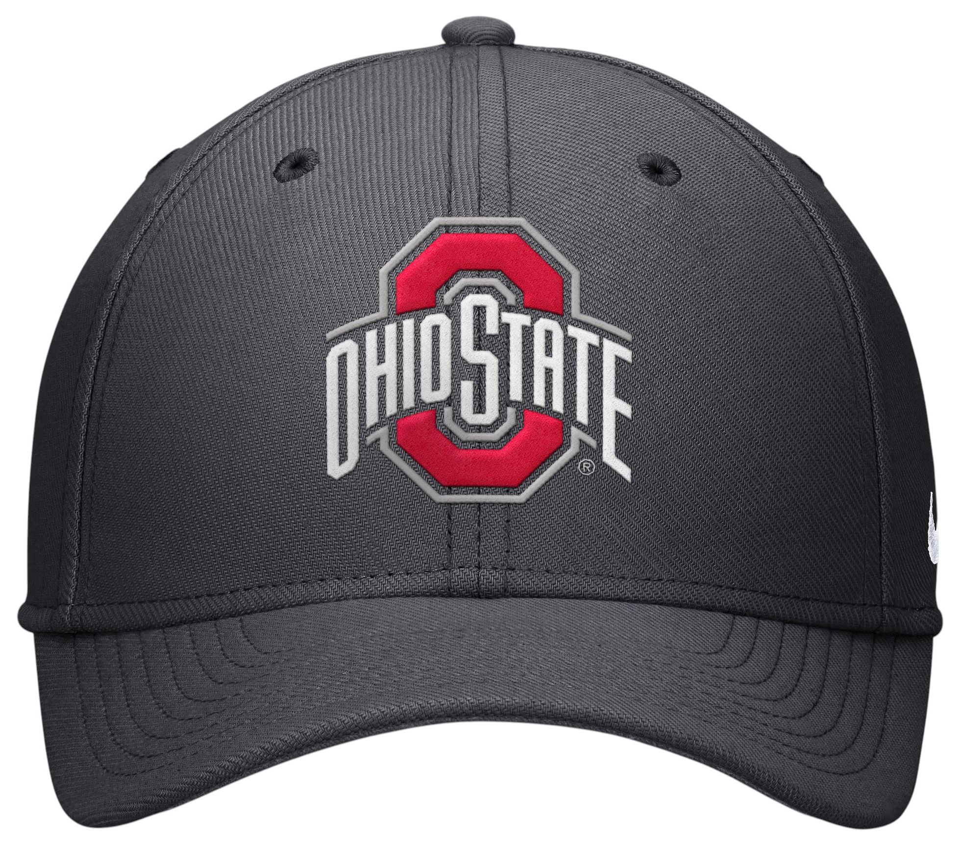 Nike Adult Ohio State Buckeyes Anthracite Structured Logo Swooshflex Hat product image