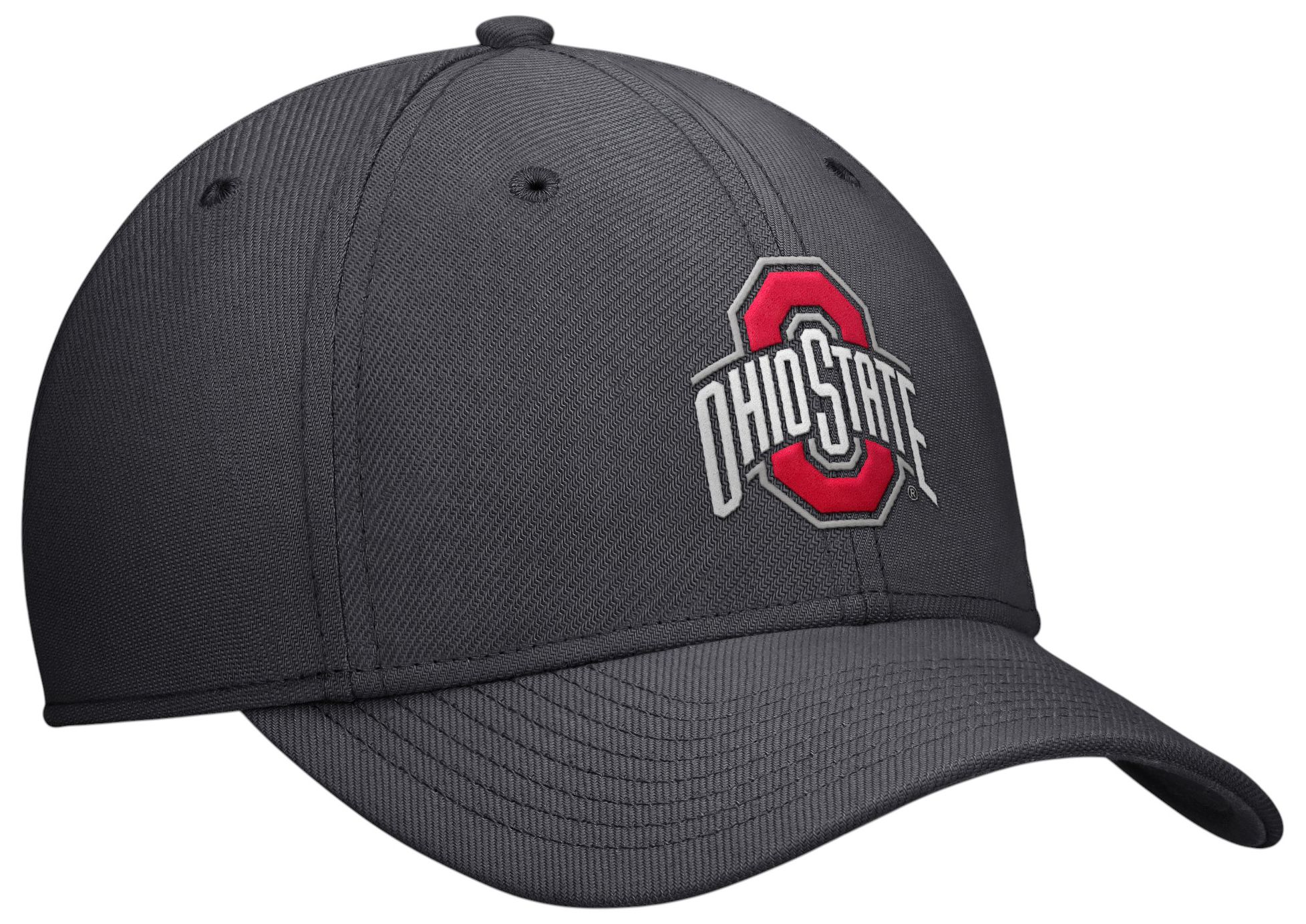 Nike Adult Ohio State Buckeyes Anthracite Structured Logo Swooshflex Hat product image
