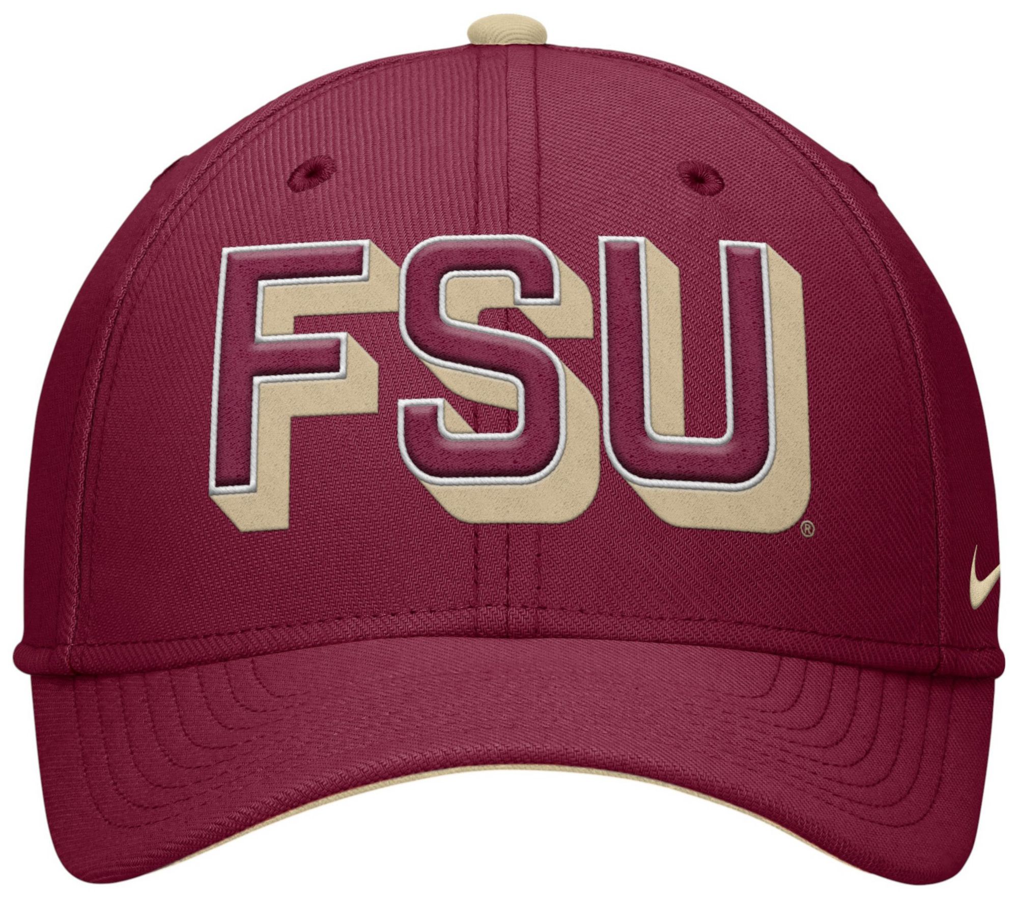 Nike Adult Florida State Seminoles Team Maroon Swooshflex Hat product image