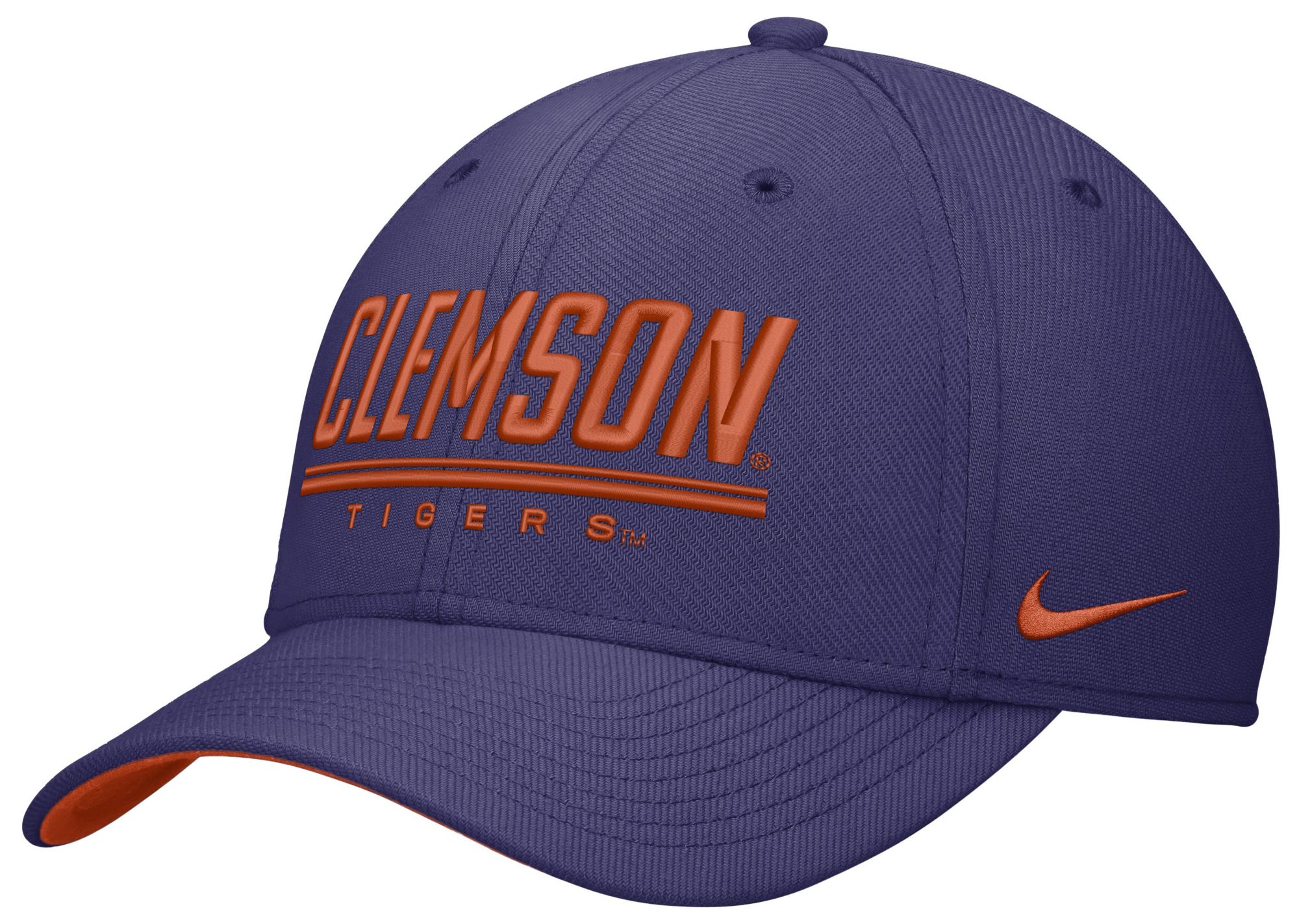 Nike Adult Clemson Tigers Orchid Rise Swooshflex Dri-Fit Game Day